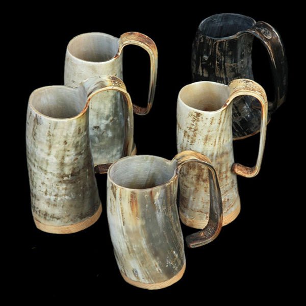 Horn Beer Mugs - Viking Dragon / Jelling Dragon