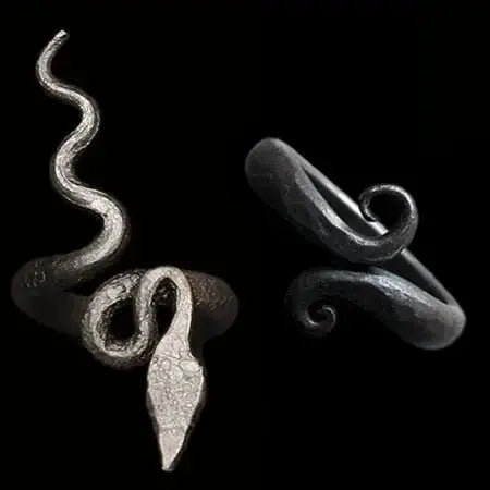 Iron Viking Rings - Viking Dragon / Jelling Dragon