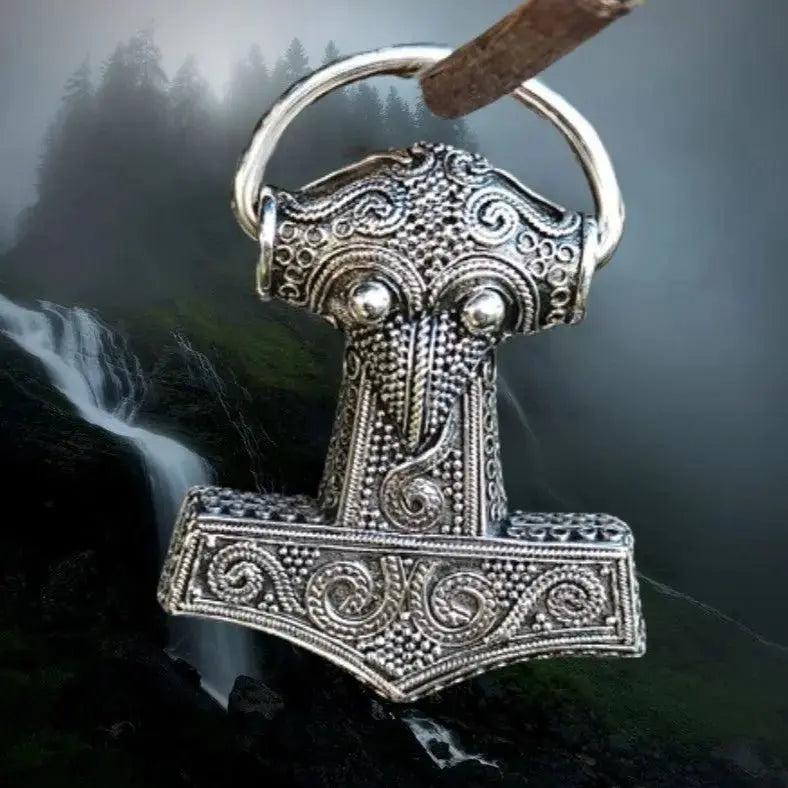 Sterling Silver Viking Thor's Hammer Pendants / Mjolnirs - Viking Dragon Collections