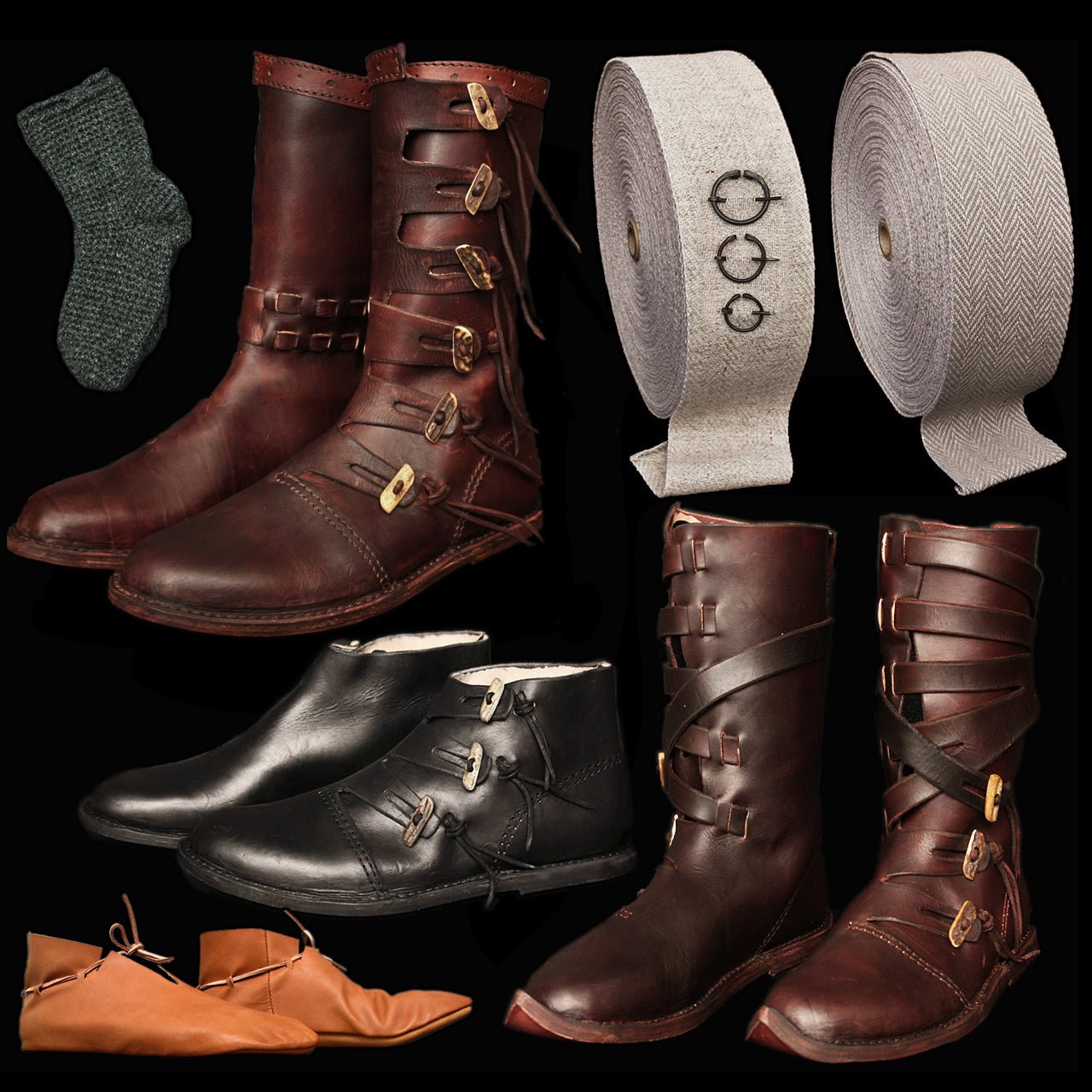 Viking Shoes and Boots - Viking Dragon / Jelling Dragon