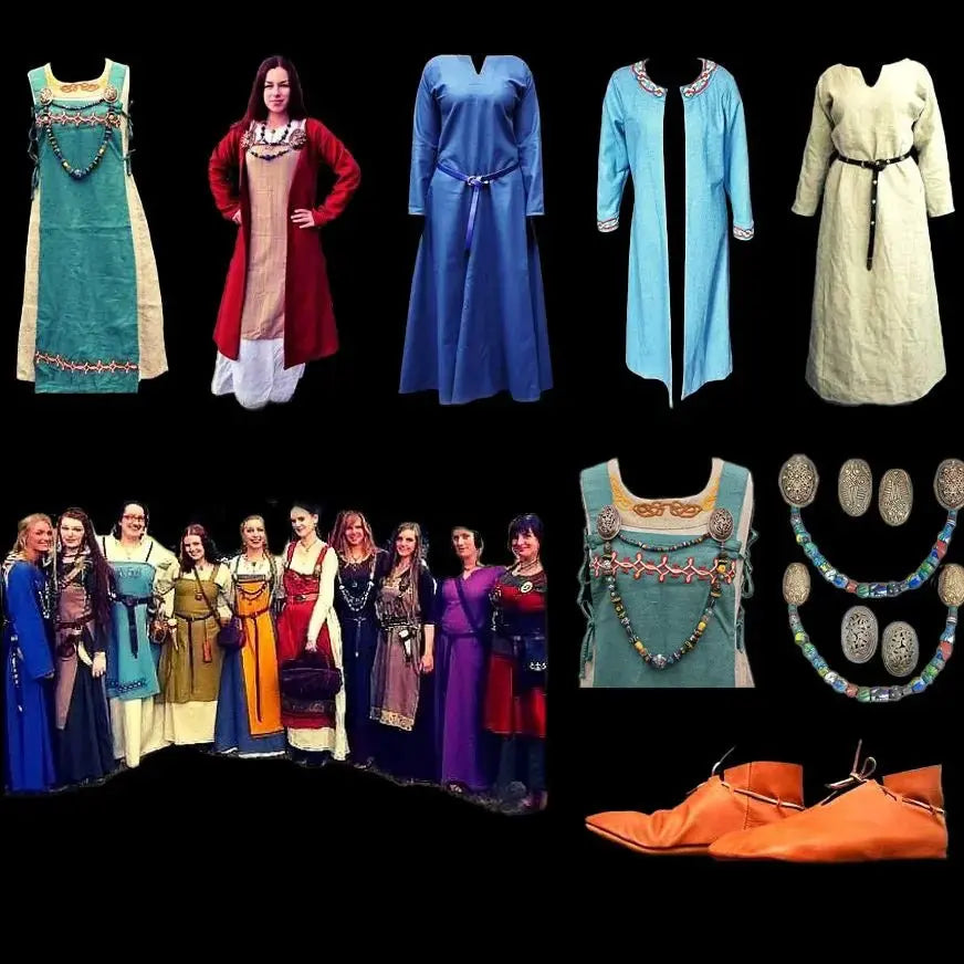 multi colored formal dress Trumpet Sleeve Embroidered Viking Wedding Dress in Ivory – vikingshields
