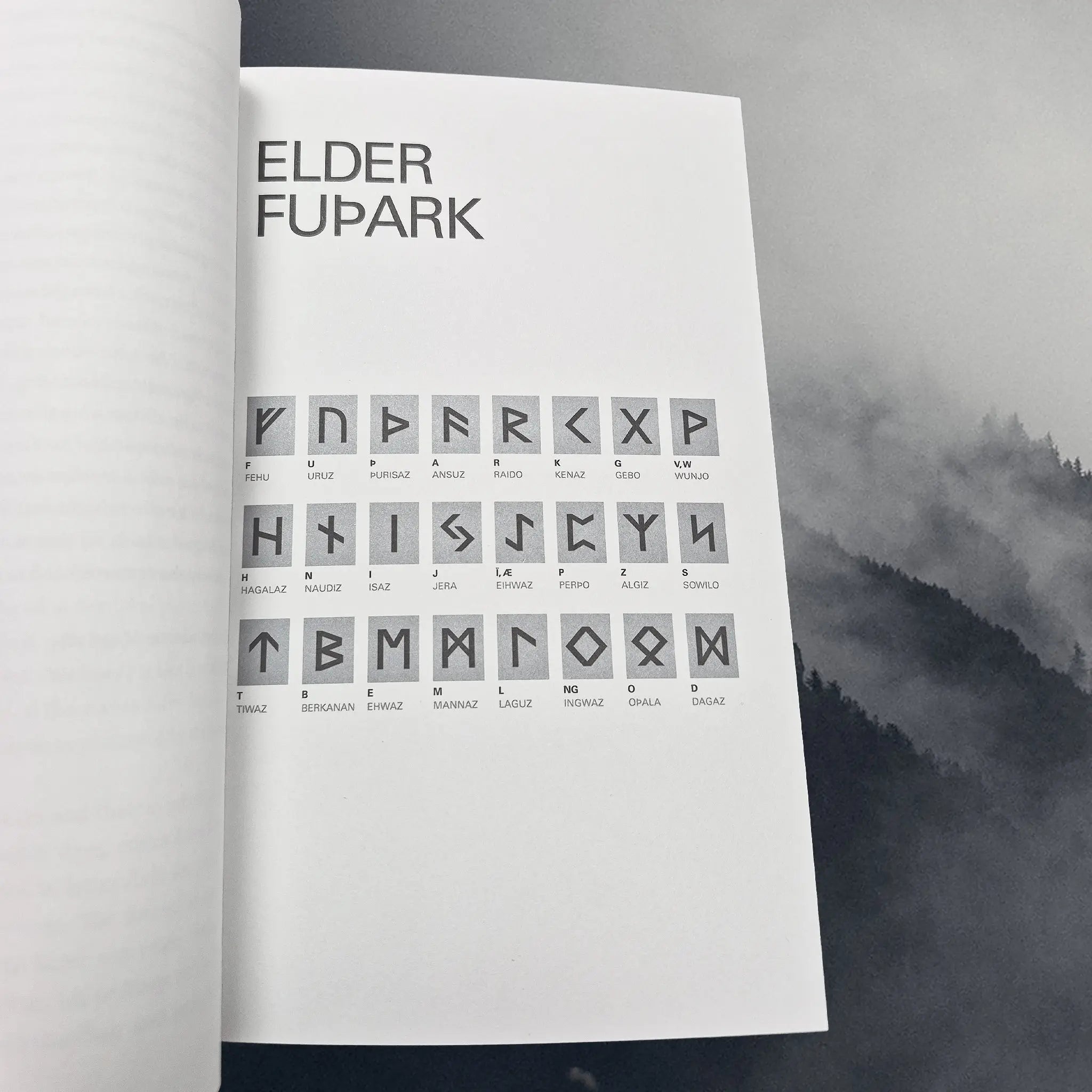 Runes: The Icelandic Book of Fuþark by The Icelandic Magic Company - Inside Book - The Elder Futhark