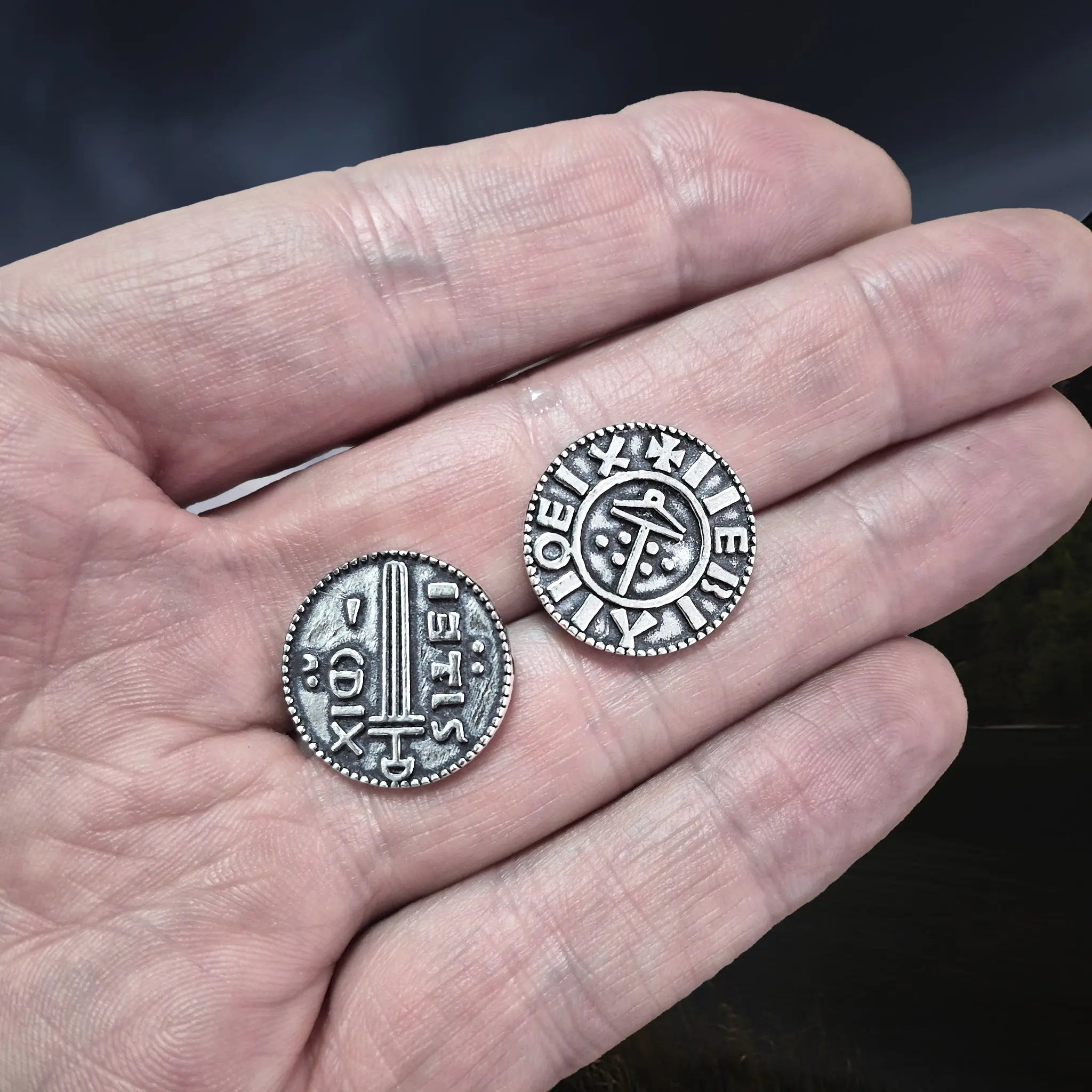 Silver Replica Coins x 2 from Viking Age York, England, UK - On Hand