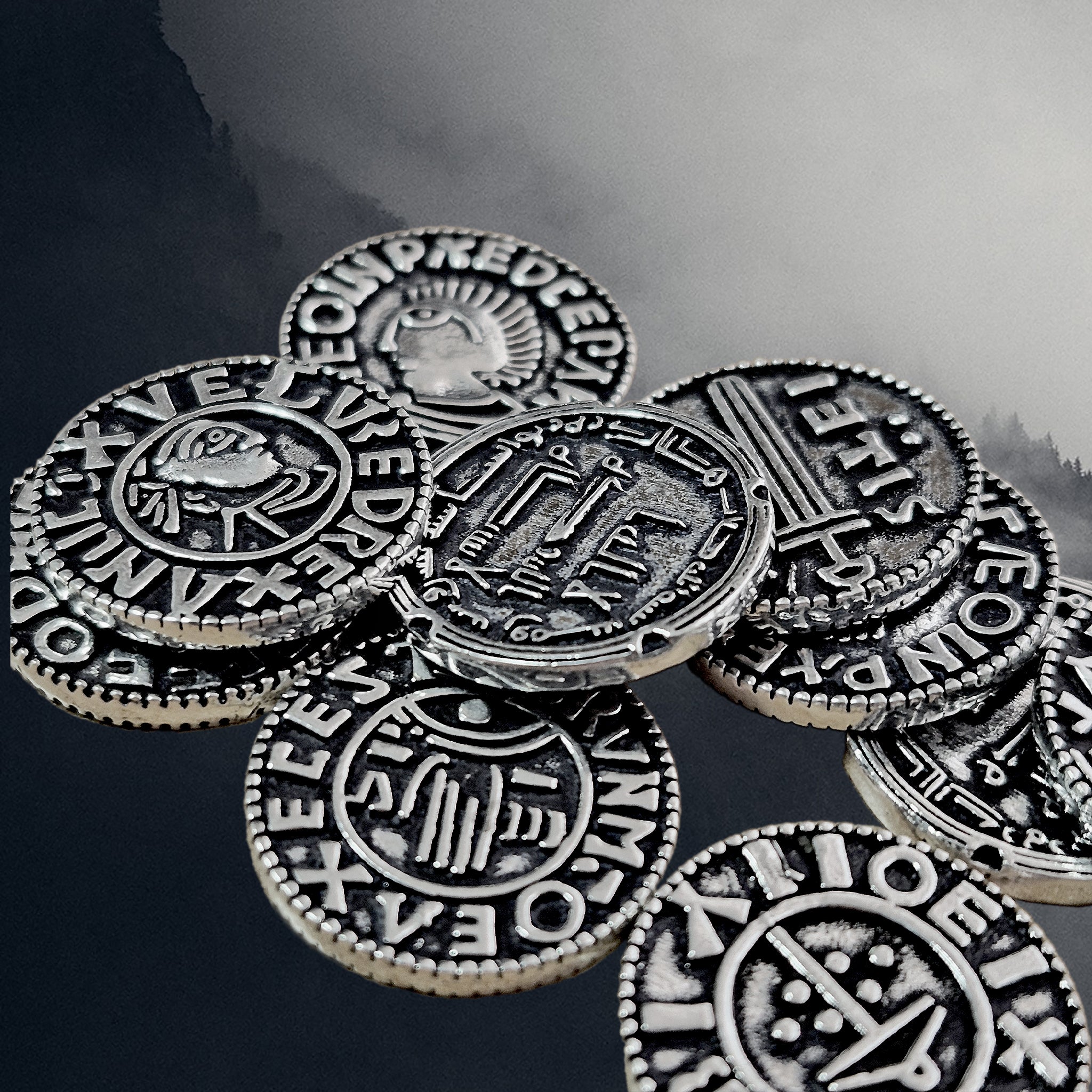 Assorted Silver Replica Viking / Saxon /Hiberno-Norse Coins Hoard