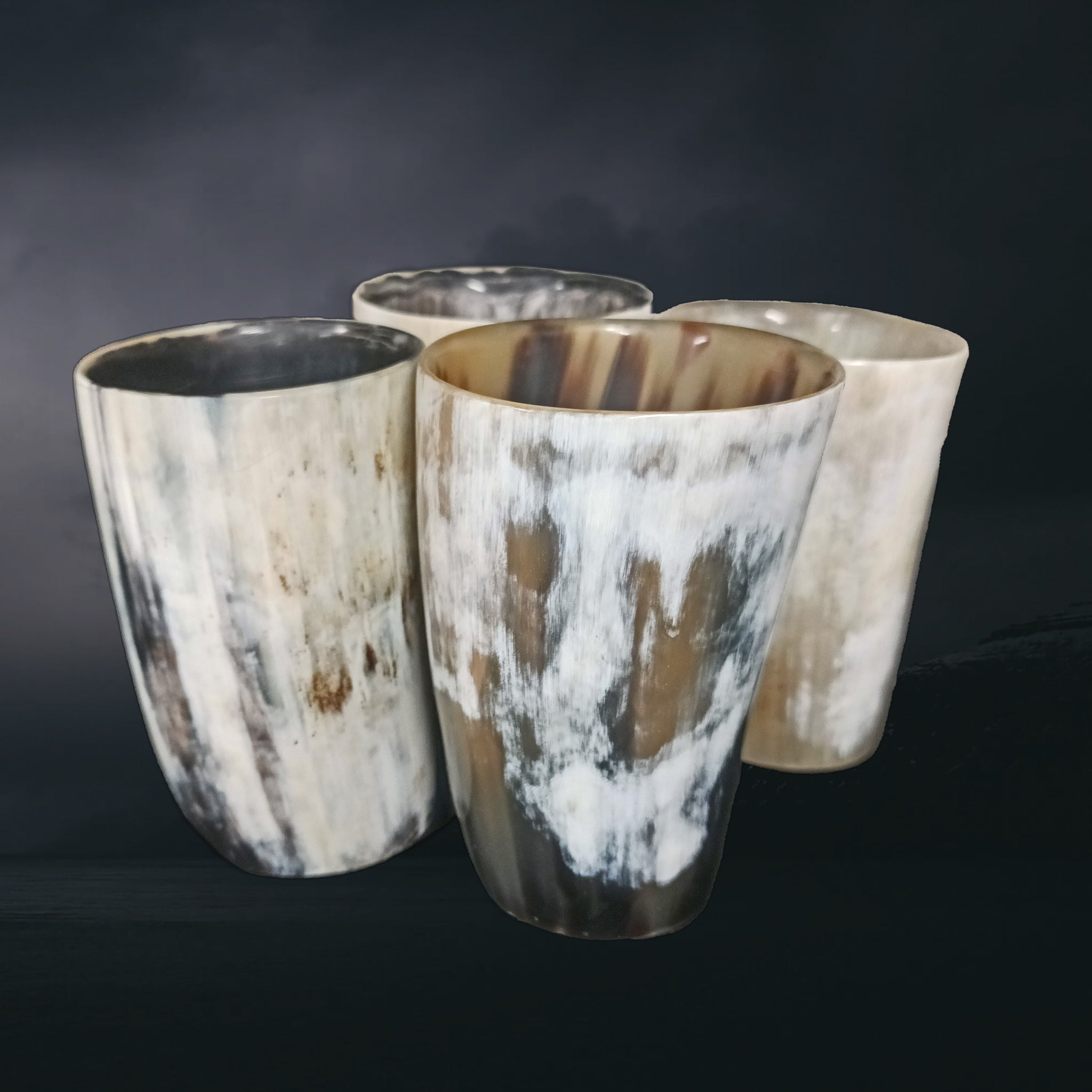 Horn Mead Cups with Horn Base