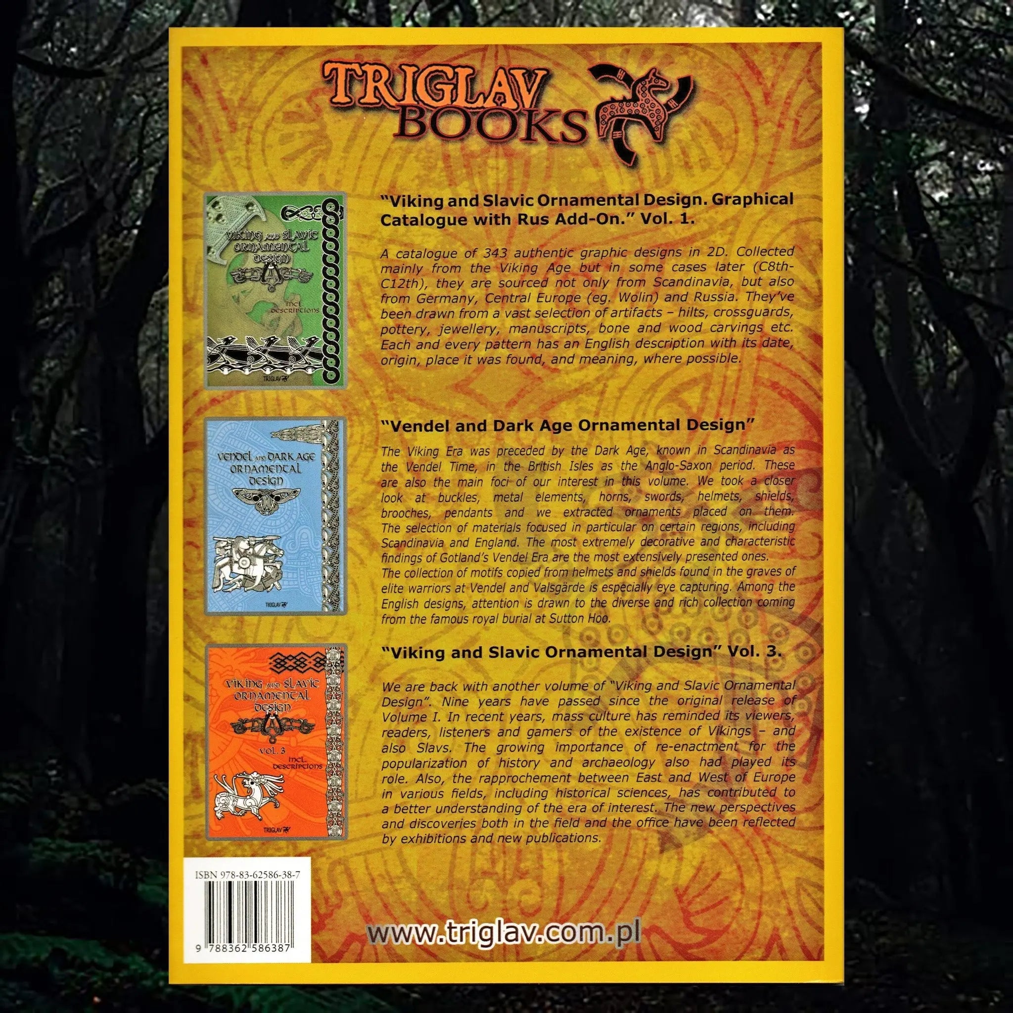 Viking & Slavic Ornamental Designs Book - Volume 2 - Back Cover