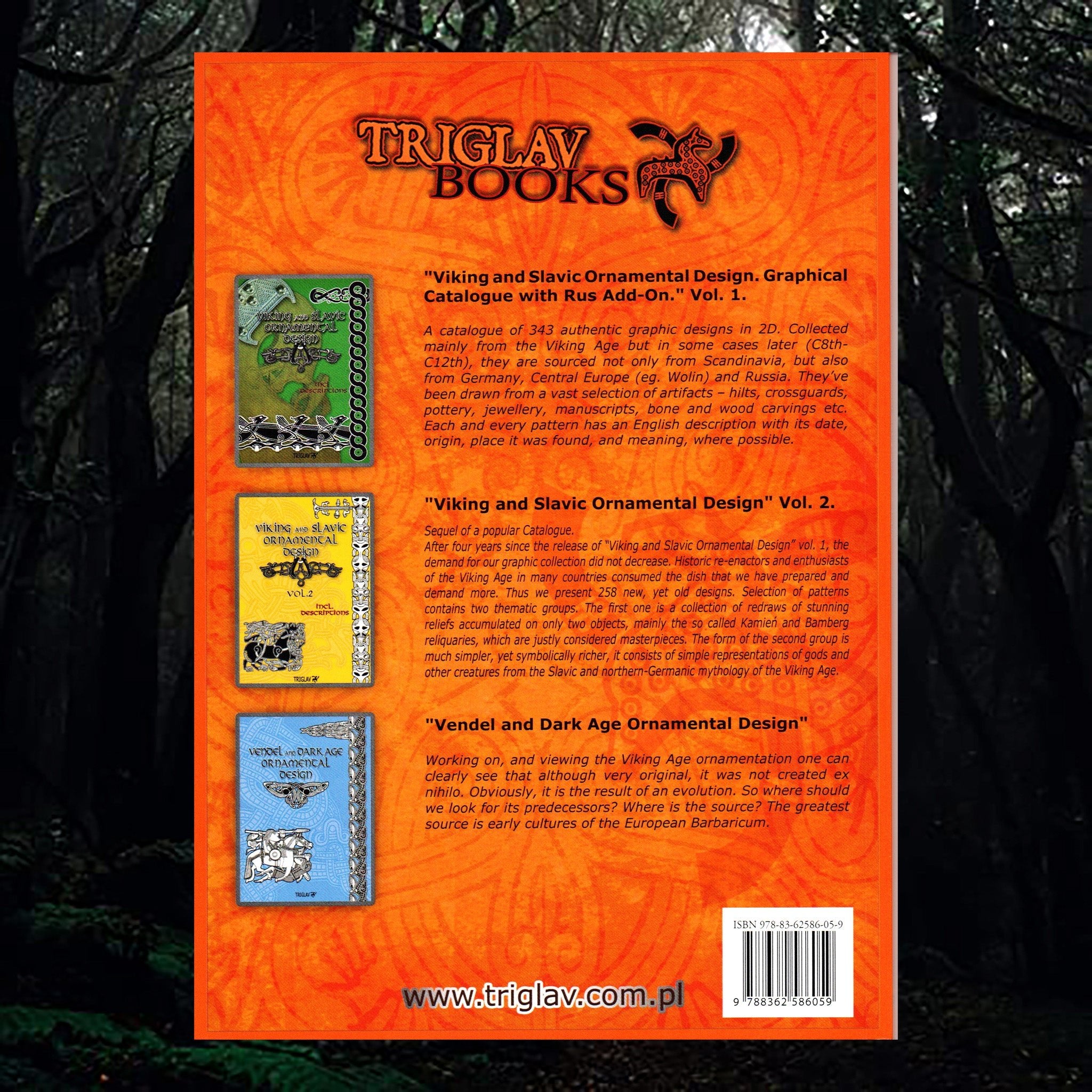 Viking & Slavic Ornamental Designs Book - Volume 3 - Back Cover