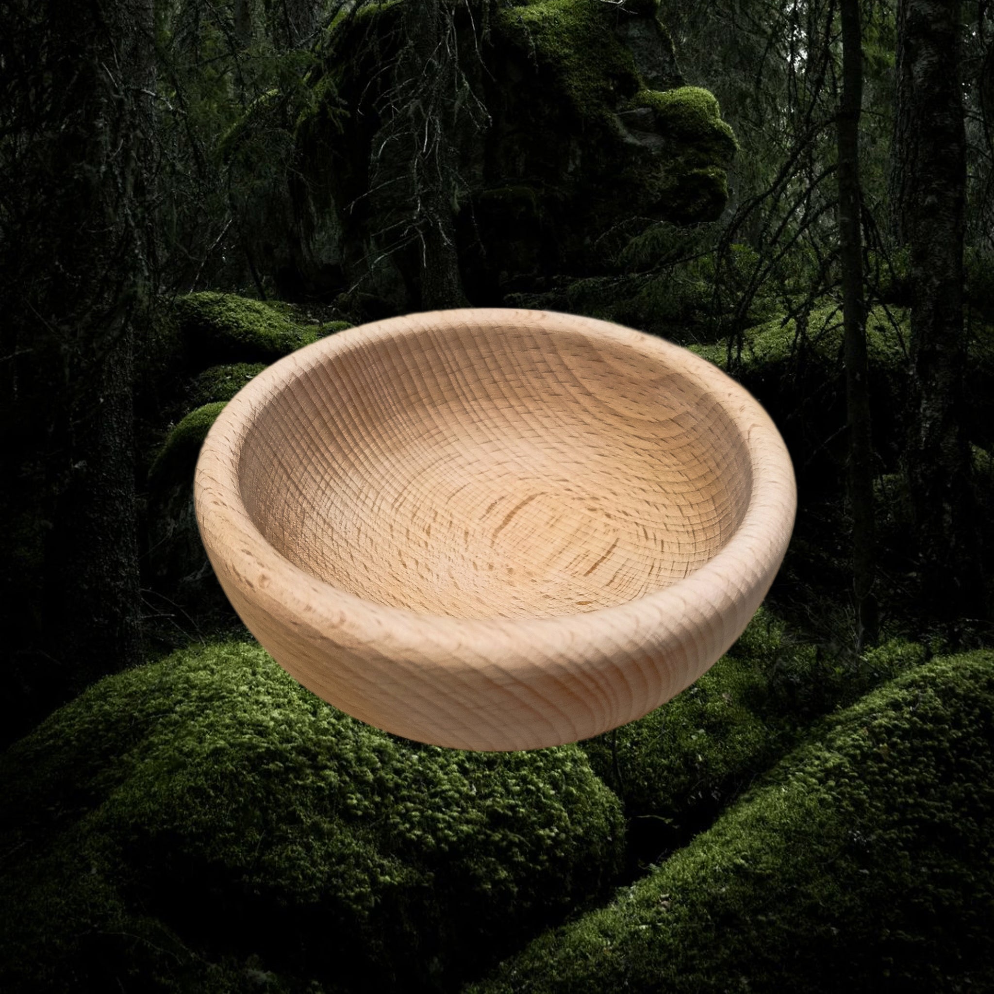 Small Hand Turned Medieval Wooden Bowl