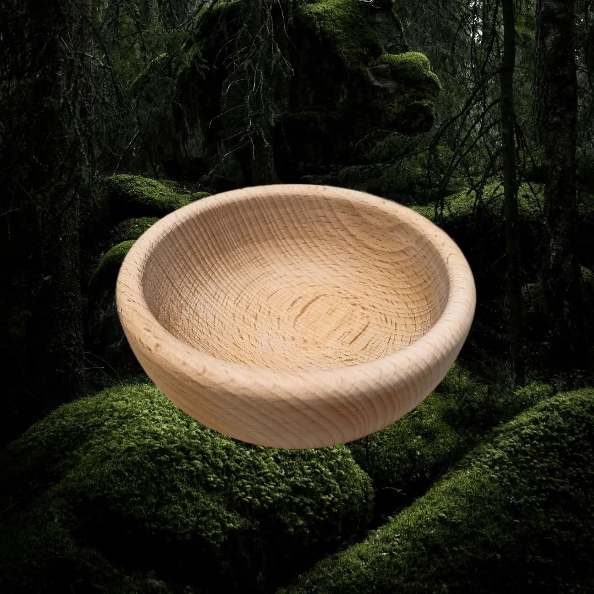 Small Hand Turned Medieval Wooden Bowl