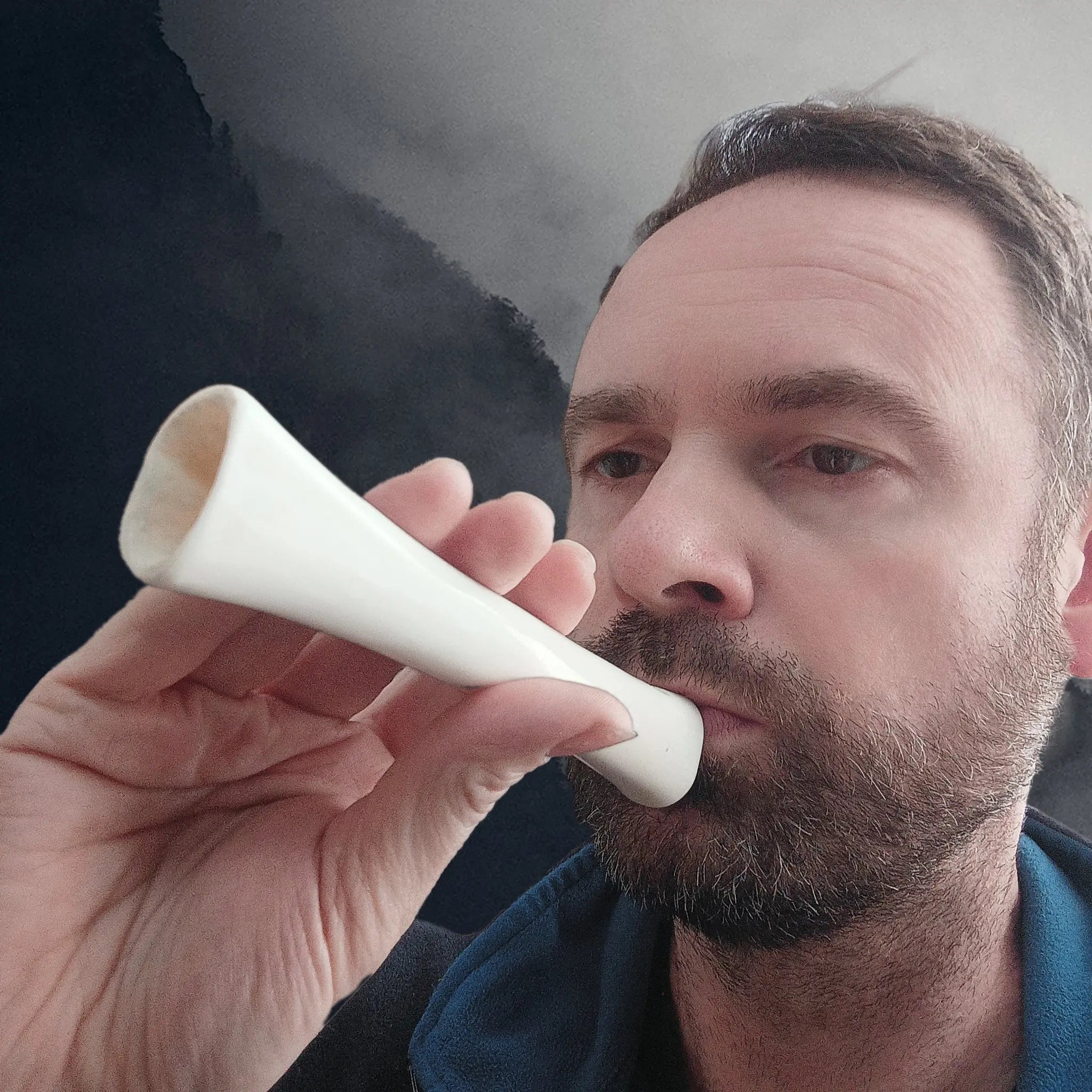 Blowing a Replica Viking Age Bone Whistle