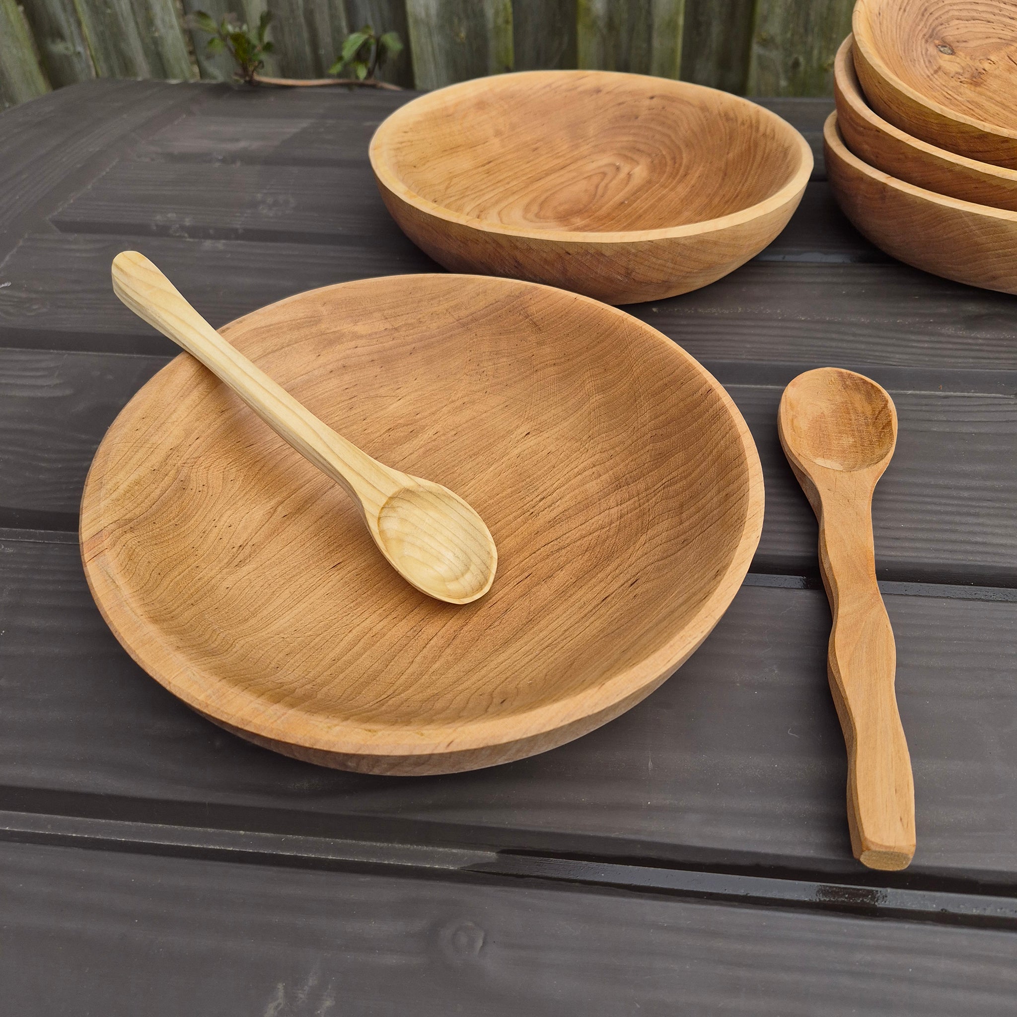 Viking Age Replica Hand Turned Alder Wood Bowl - Large The Viking Dragon