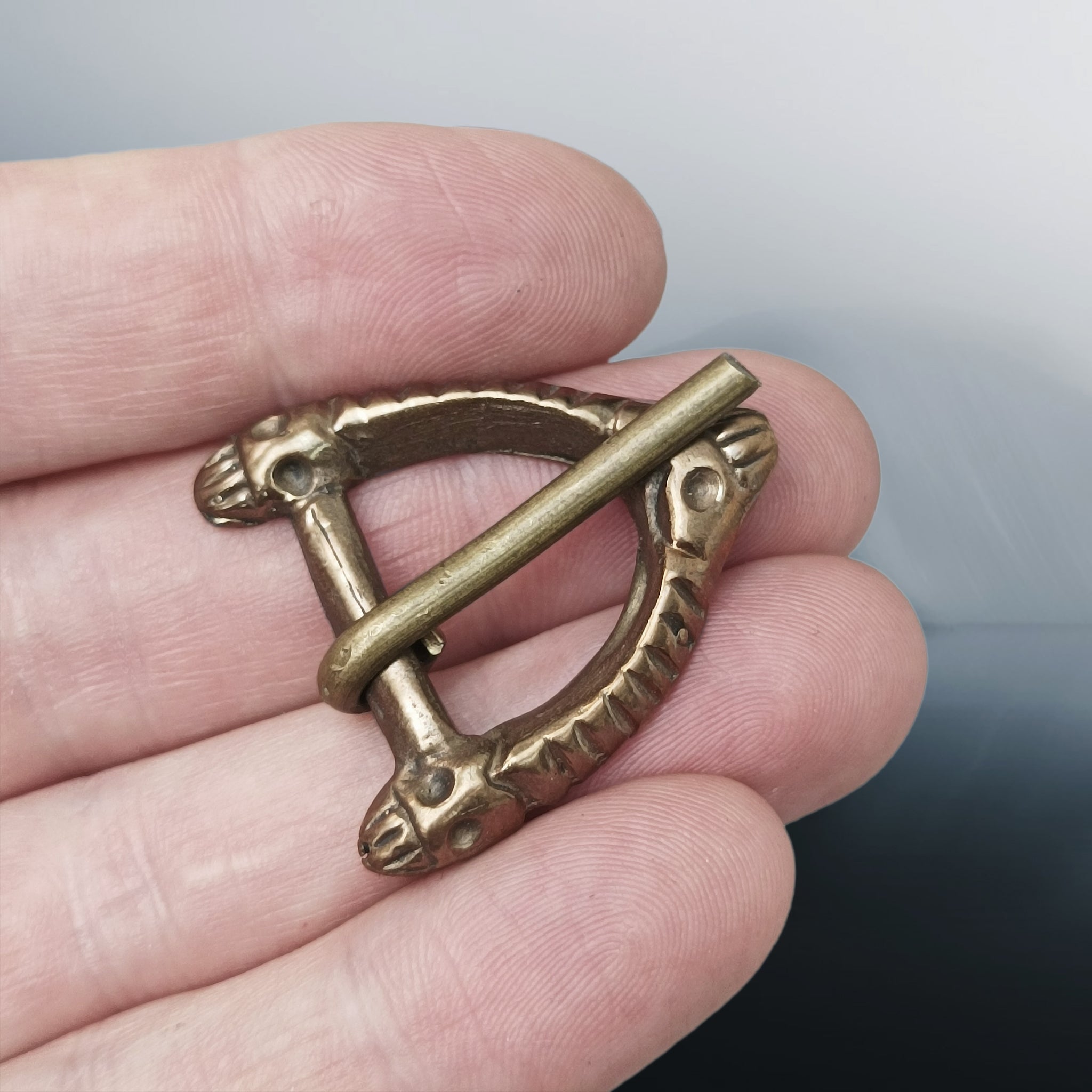 9th - 11th Century Viking / Saxon Bronze Buckle from Old Sarum in Hand