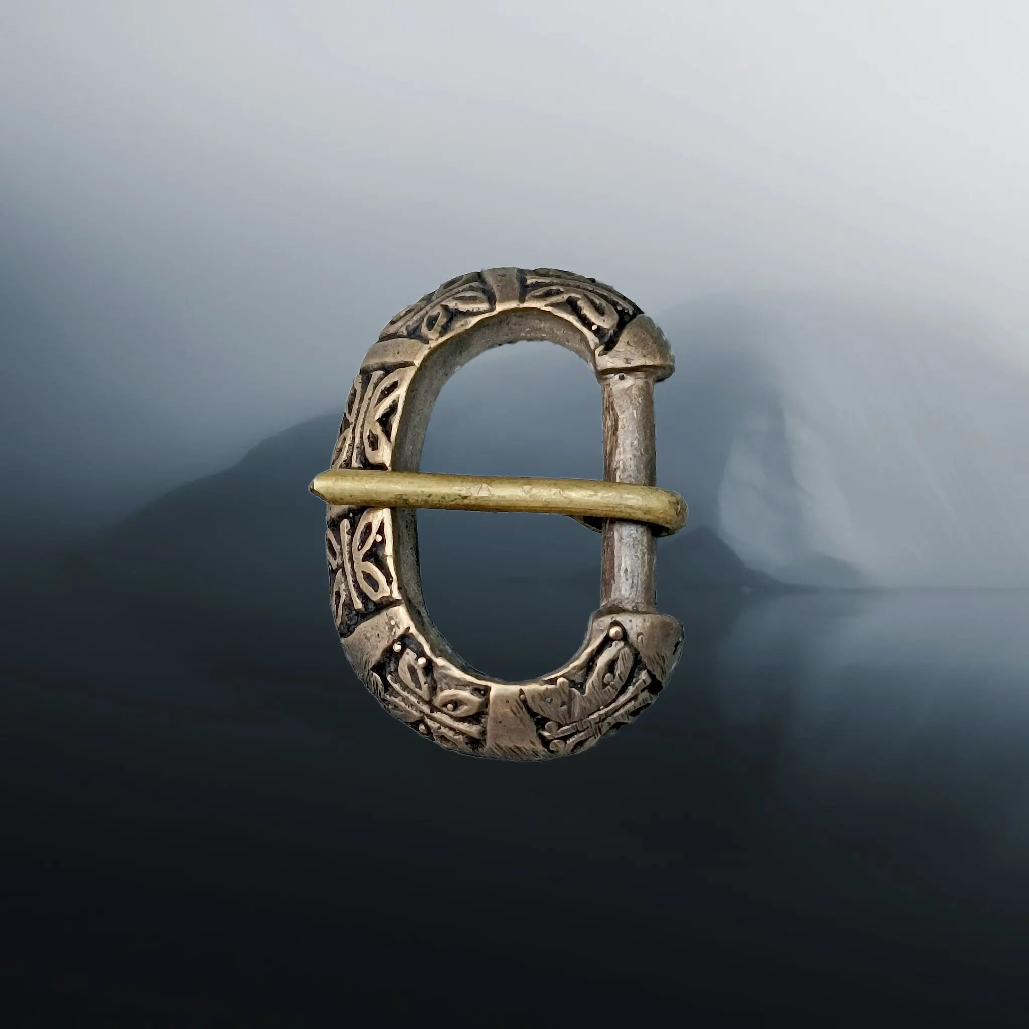 10th - 11th Century Replica Viking Bronze Buckle from Birka