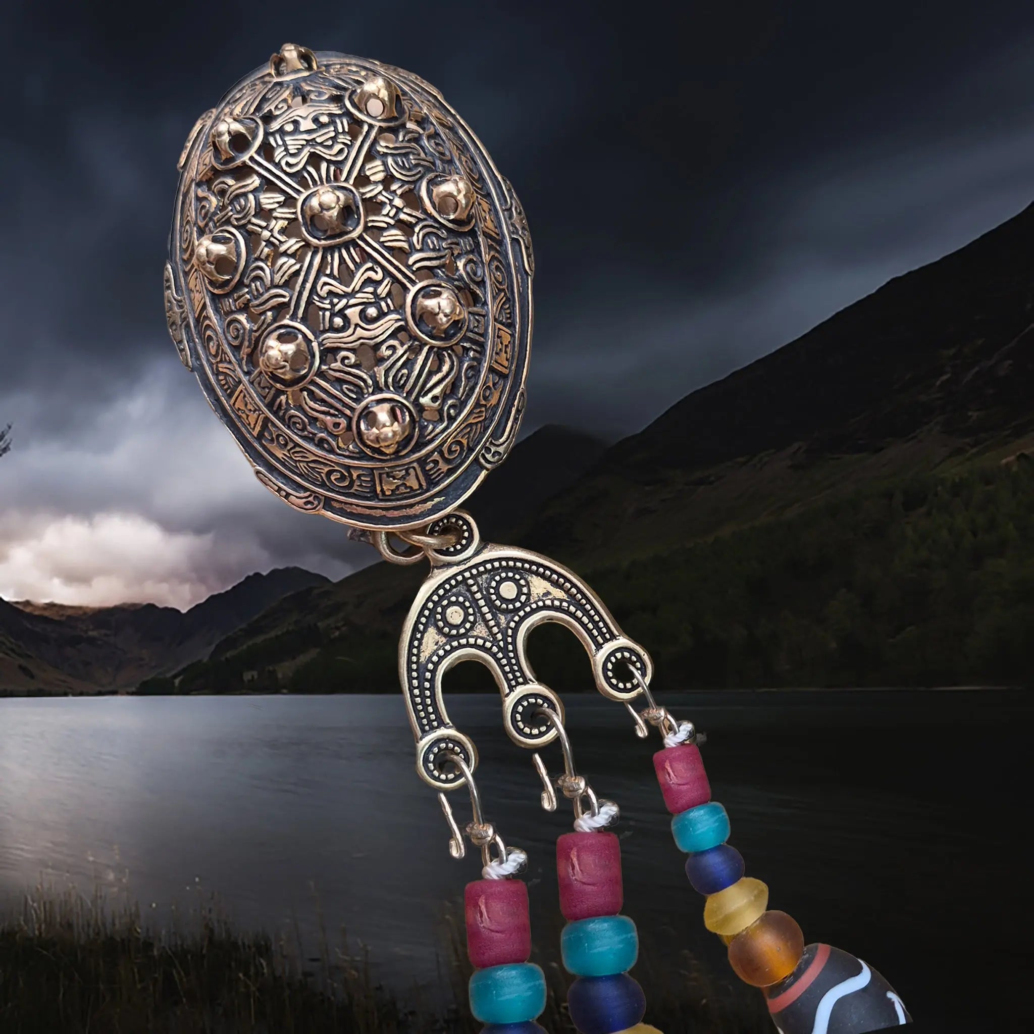 Viking Replica Grave Find - Bronze Bead Divider from Öland The Viking Dragon