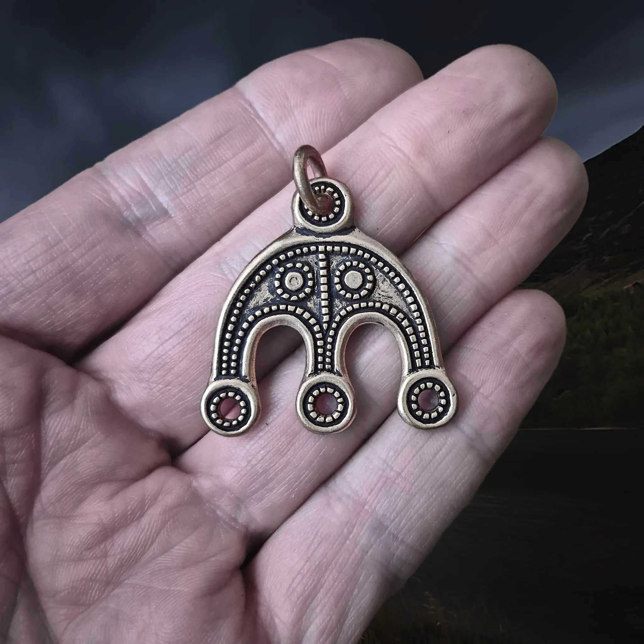 Viking Replica Grave Find - Bronze Bead Divider from Öland The Viking Dragon