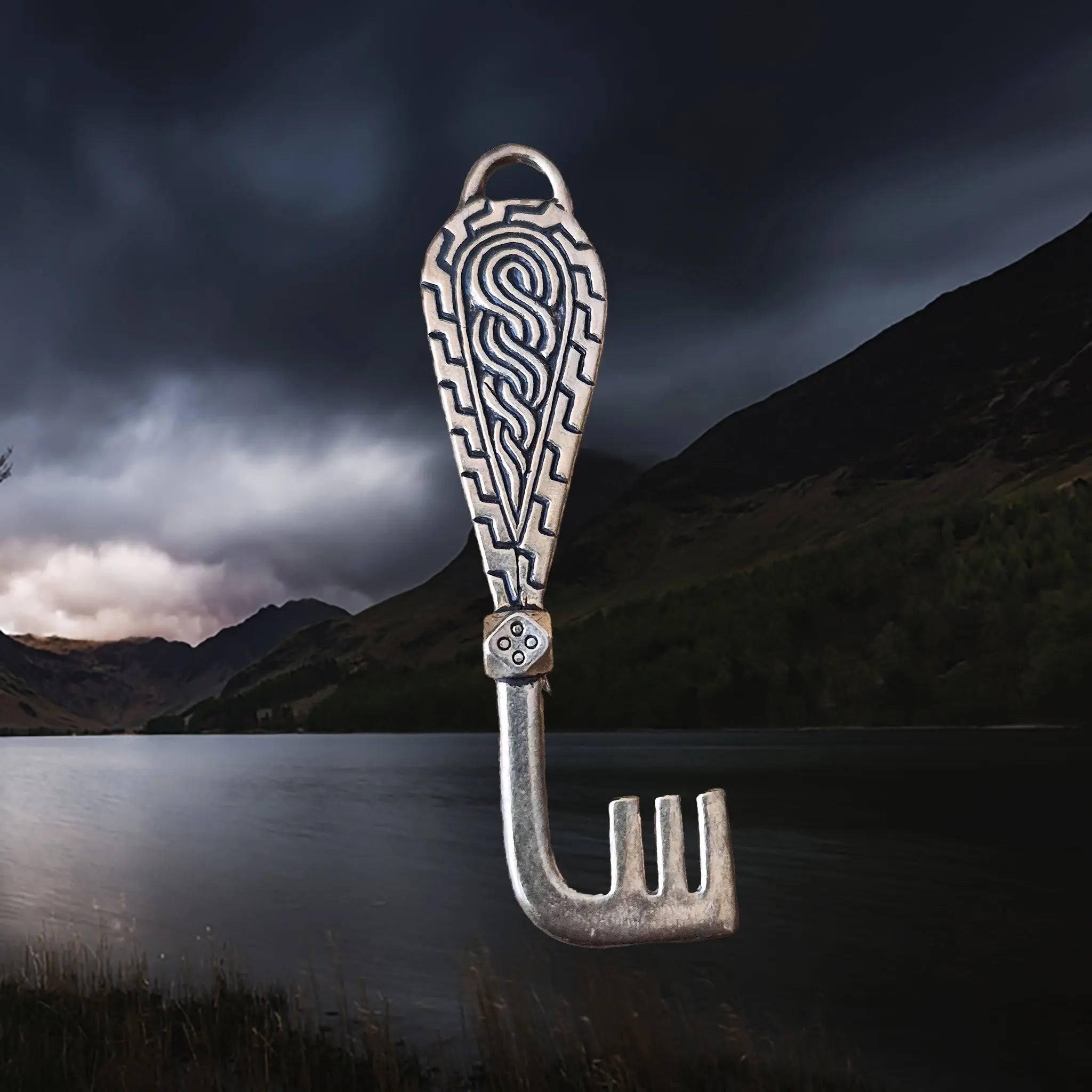 Viking Age Grave Find Replica Bronze Viking Casket Key Pendant