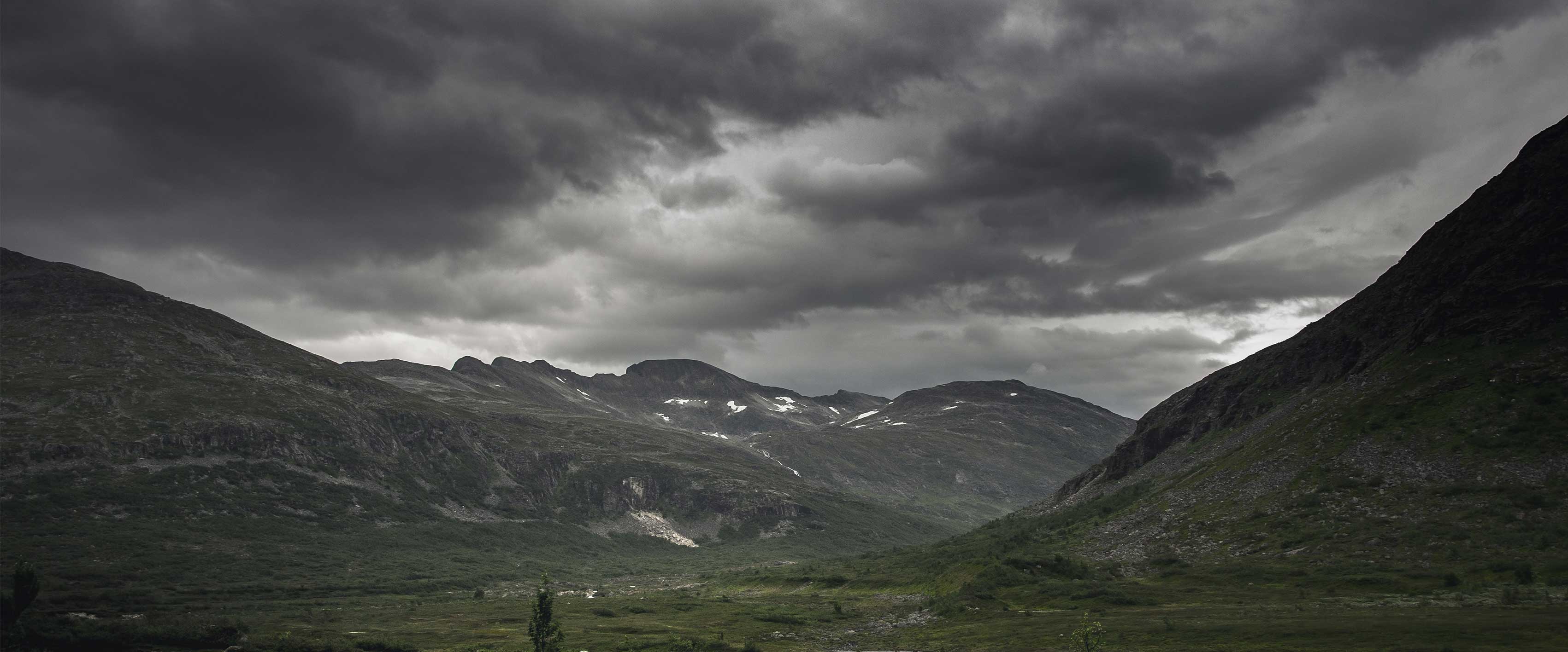 Product Page Background - Mountains with Moody Sky