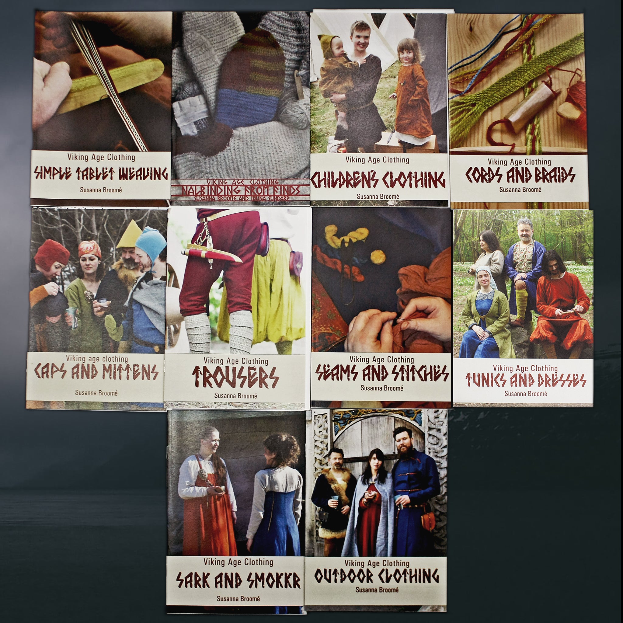 The Complete Set of 10 Viking Age Clothing Books - The Viking Dragon