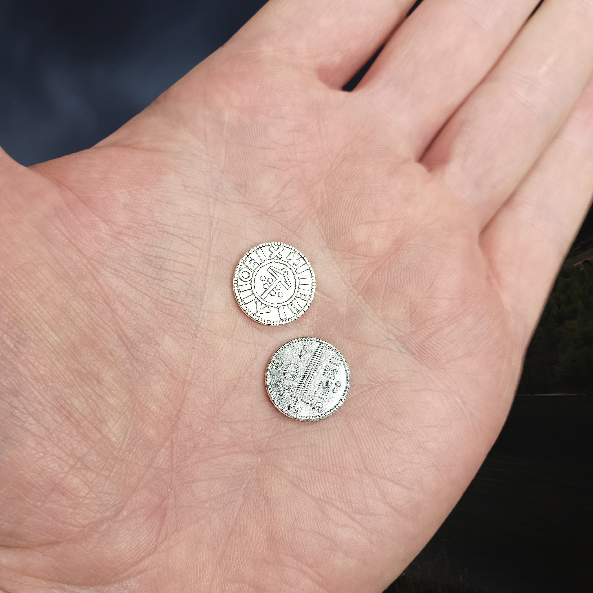 Replica Coins from Viking Age York, England, UK on Hand x 2