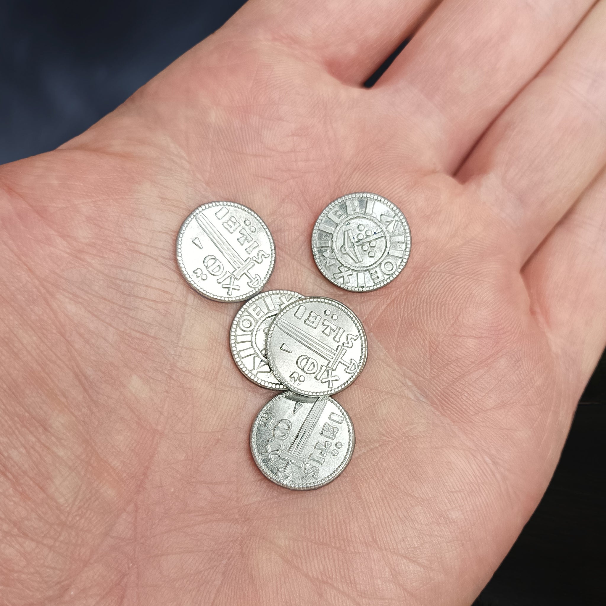 Replica Coins from Viking Age York, England, UK on Hand x 5