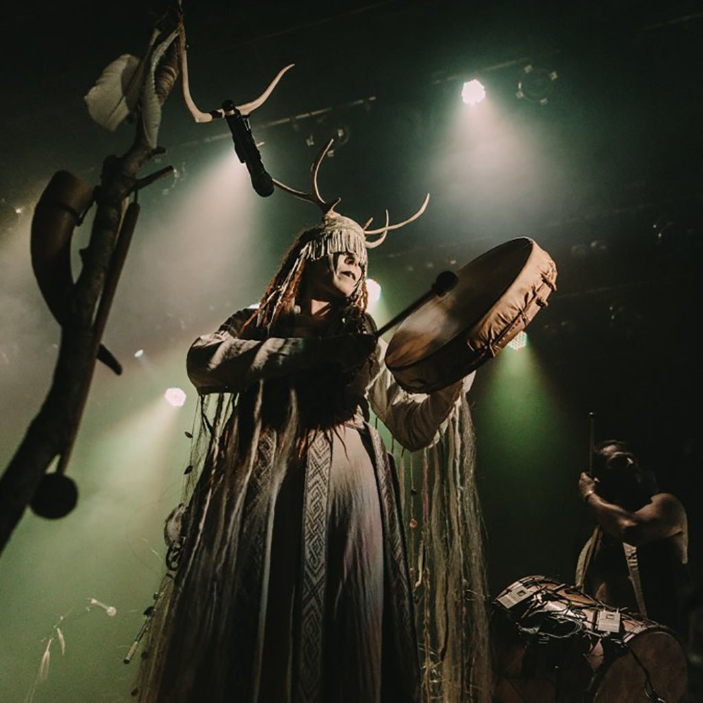 Heilung's Karolina Janikunaite on Stage - Viking Dragon Music