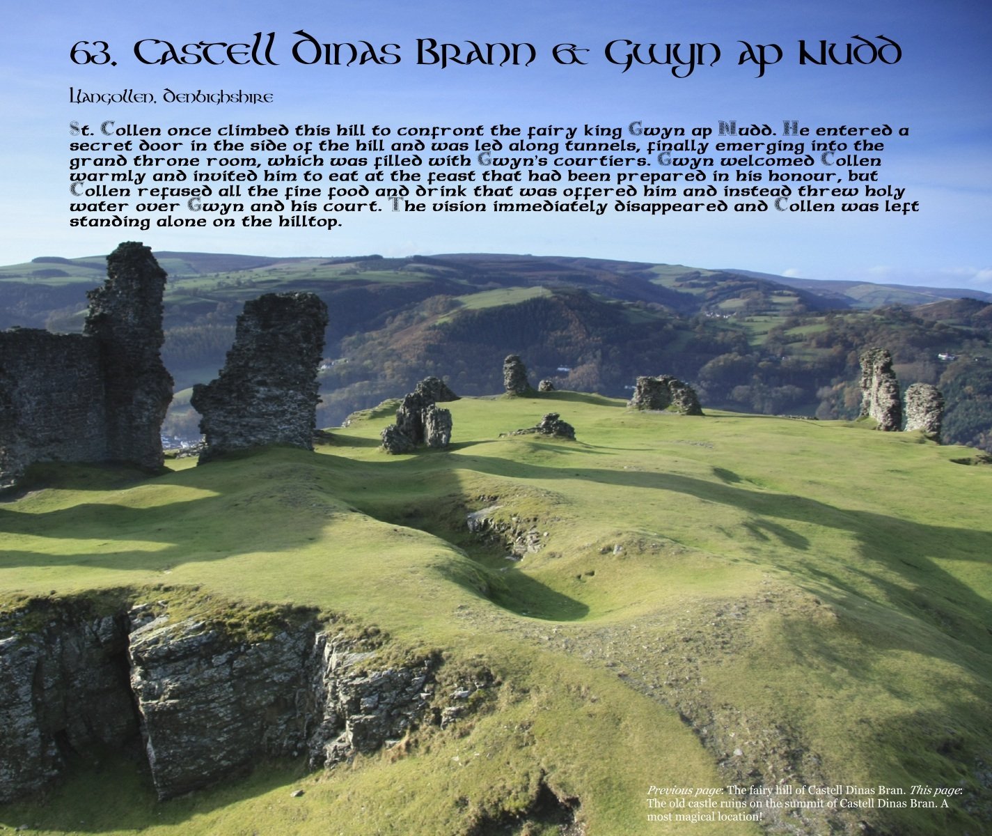 Magical Places Of Britain Book - Castle Dinas Brann & Gwyn Ap Nudd - Viking Dragon Books