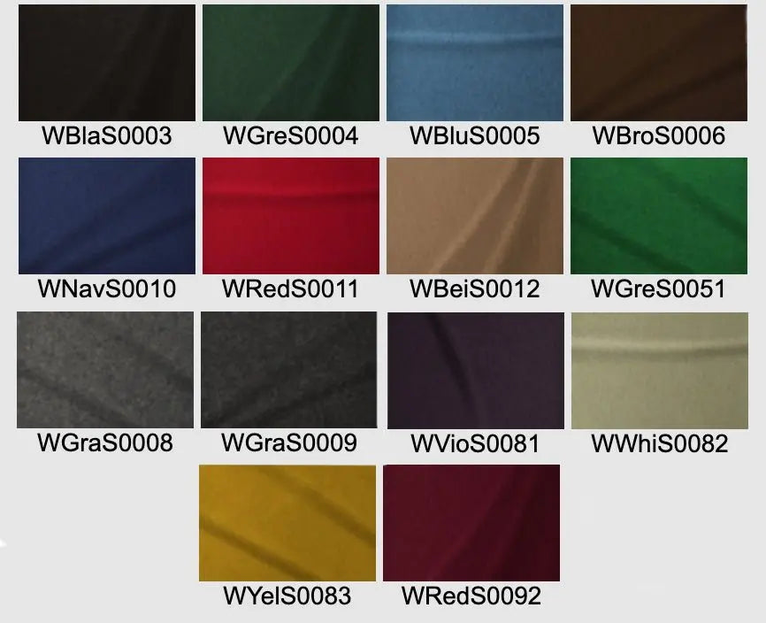 Wool Colours Available for Viking Hoods