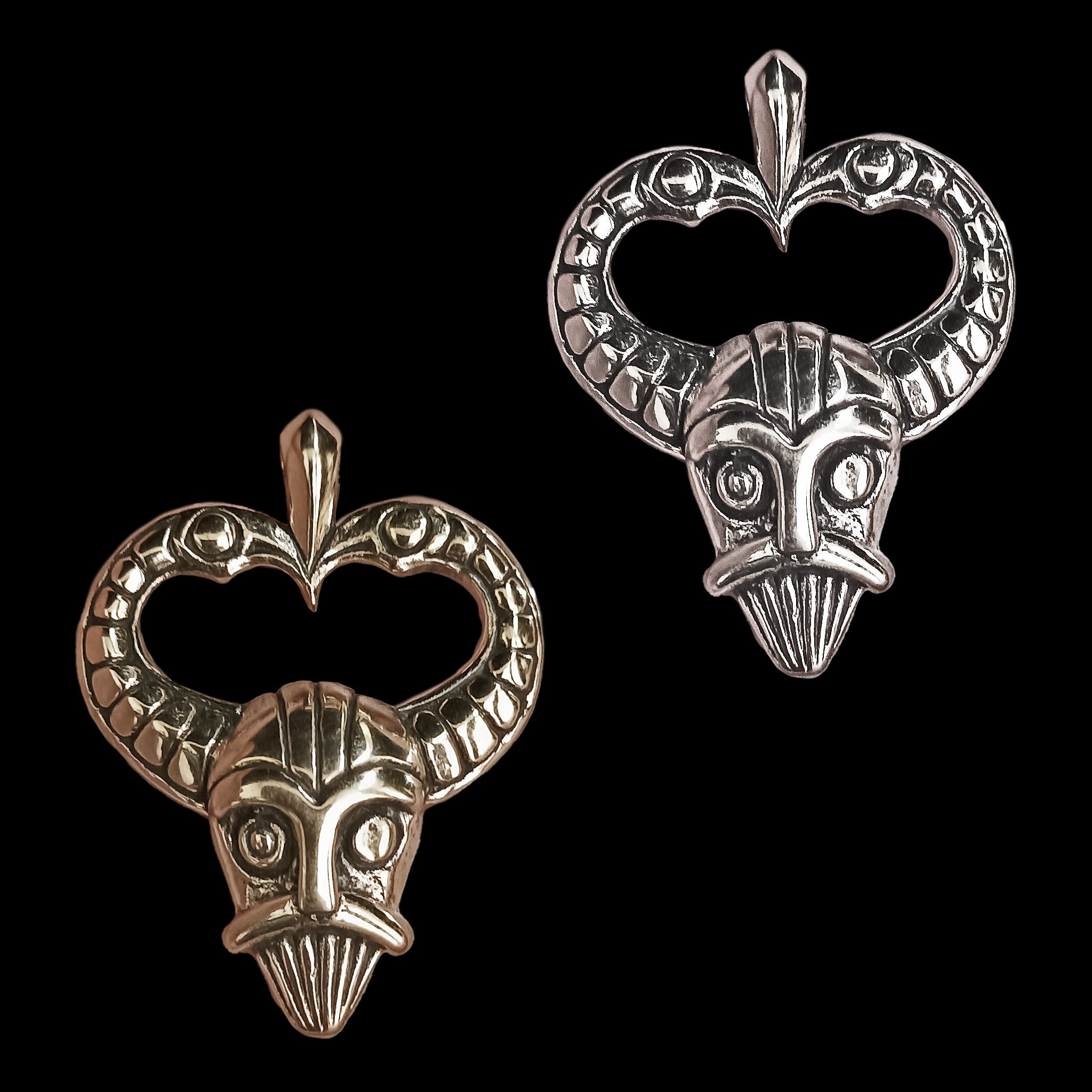 Odin Protection Pendant in Sterling Silver or - Viking Jewelry