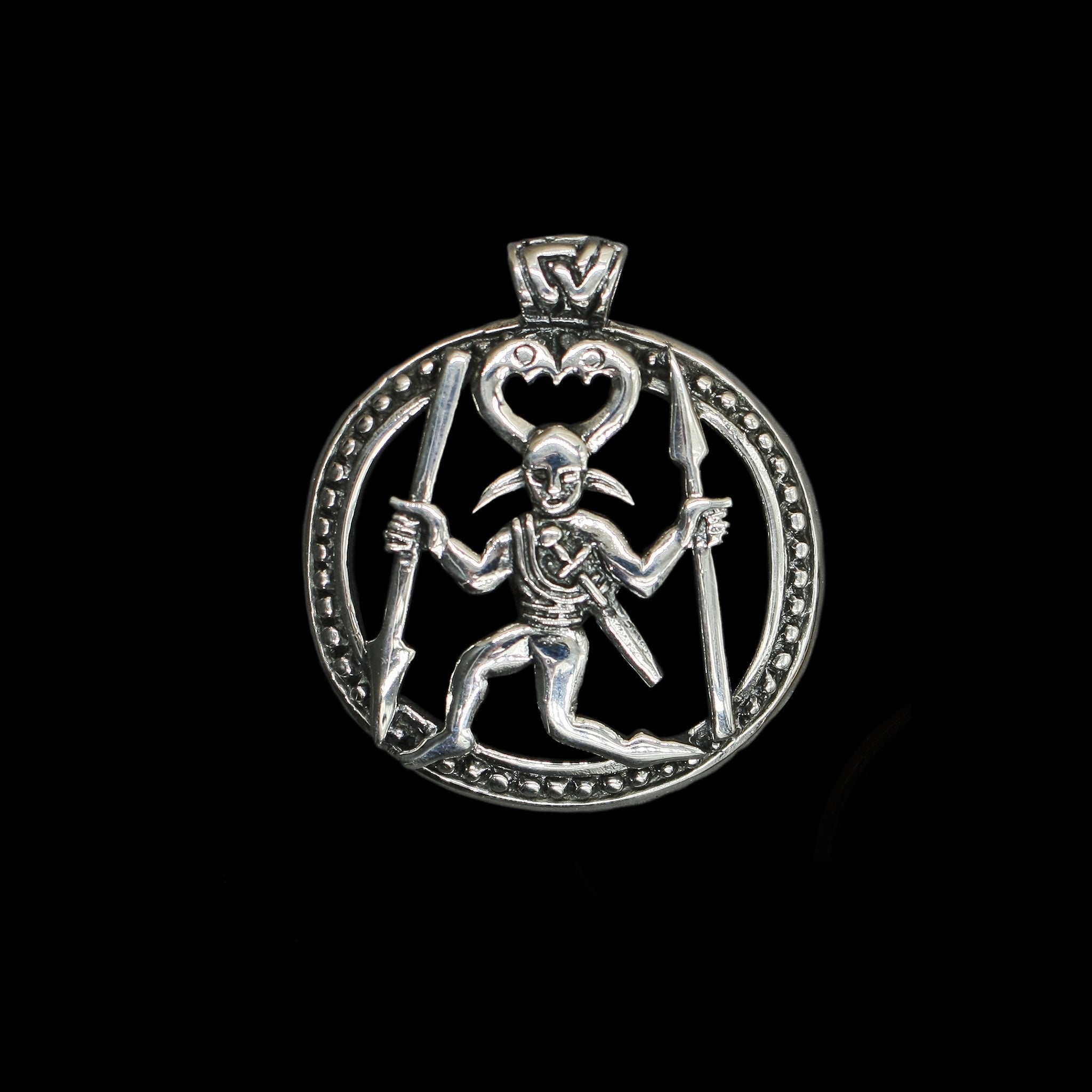Odin Warrior Pendant - Silver 