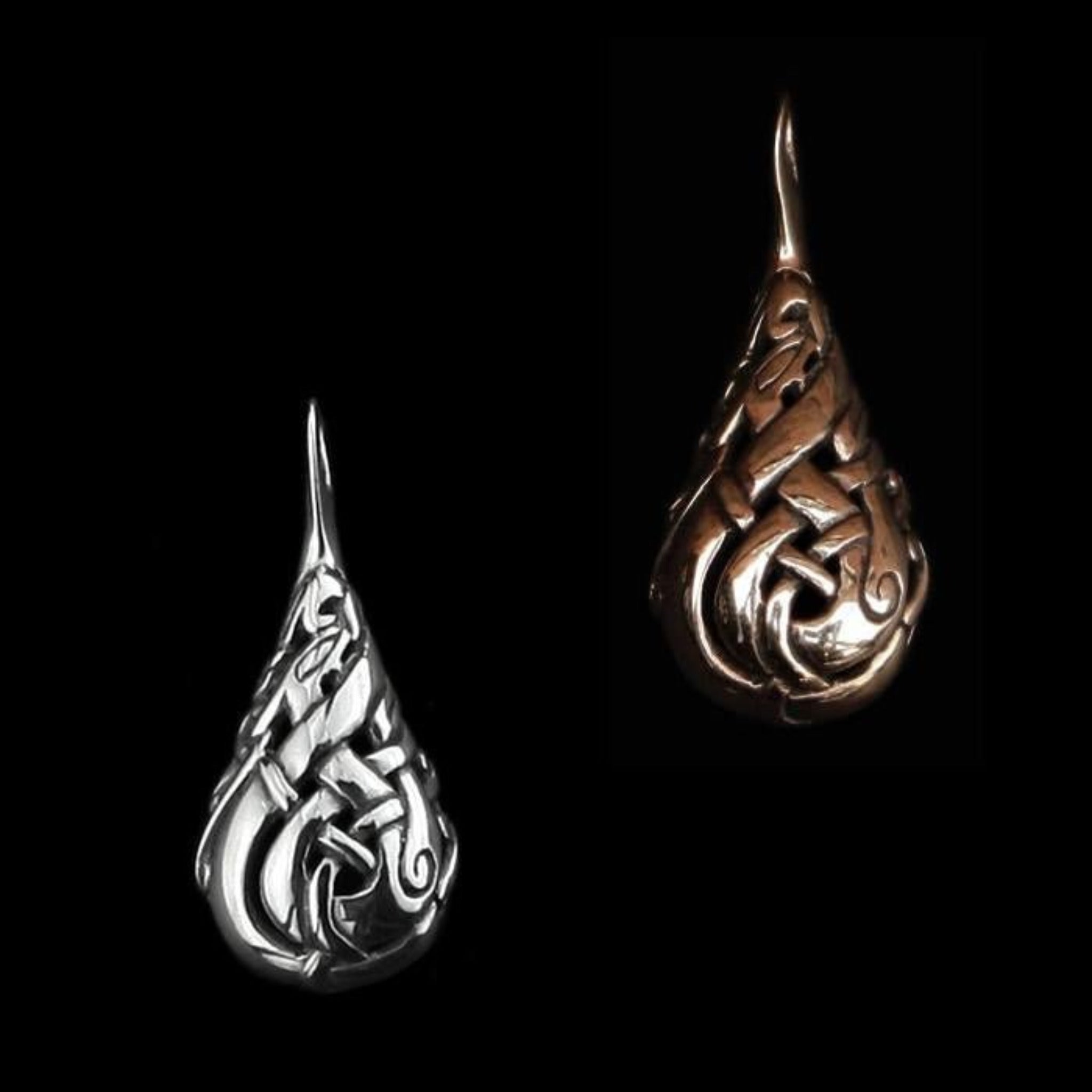 Urnes Lovers Teardrop Pendant - Viking Pendants