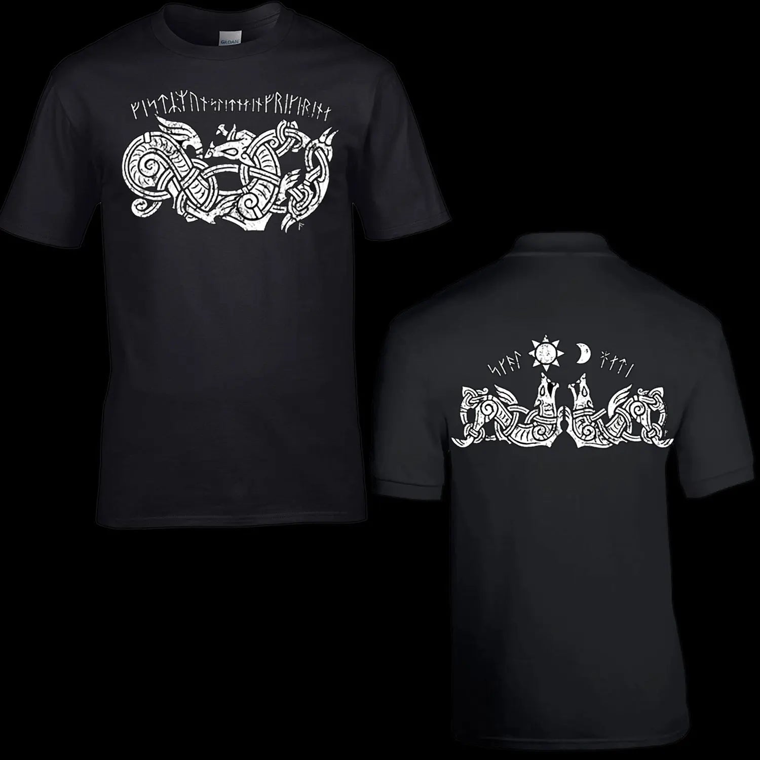 Viking Ragnarok Fenrir Wolf T-Shirt - Modern Viking Clothing
