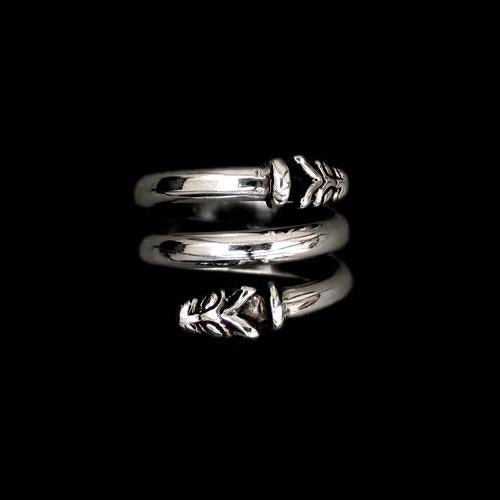 Silver Spiral Wolf Ring - Viking Rings - Viking Jewelry
