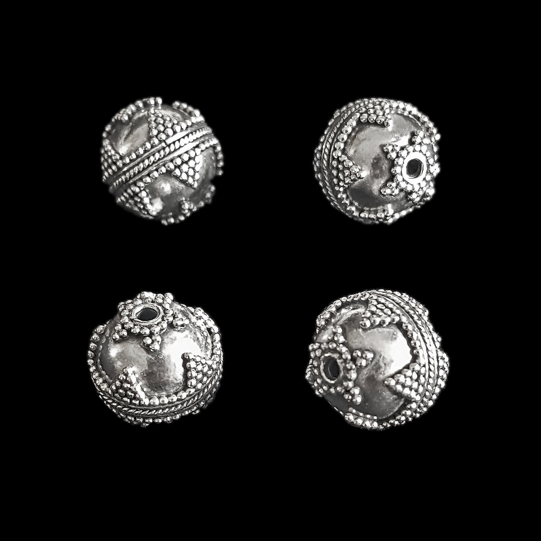 Silver Viking Beads from Visby - Triangles