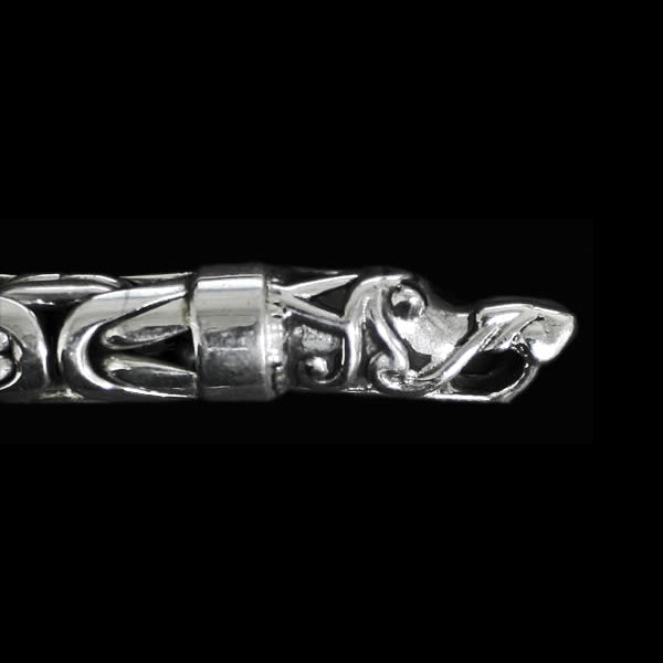 Large Silver Gotland Dragon Head Terminal - Viking Necklaces