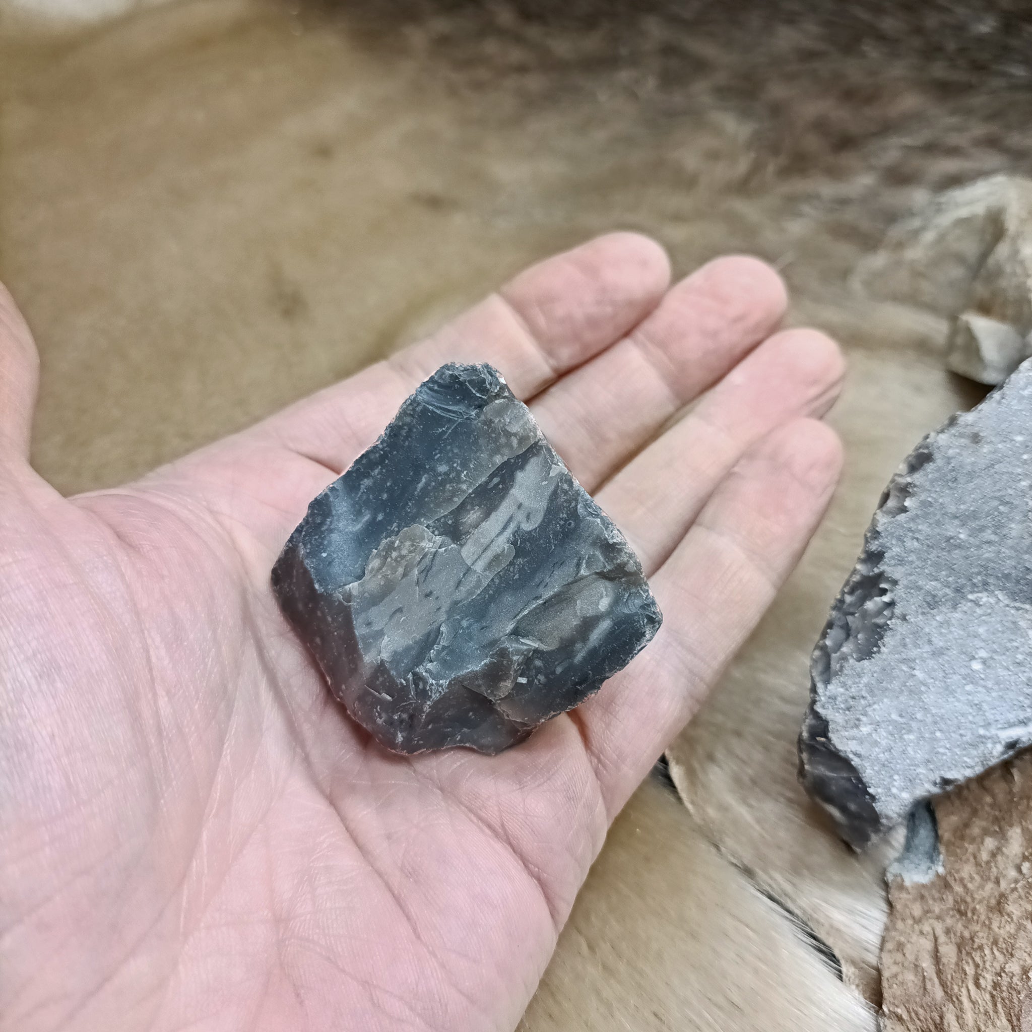 Flint Chunks - Flint Rocks on Hand - Small Size