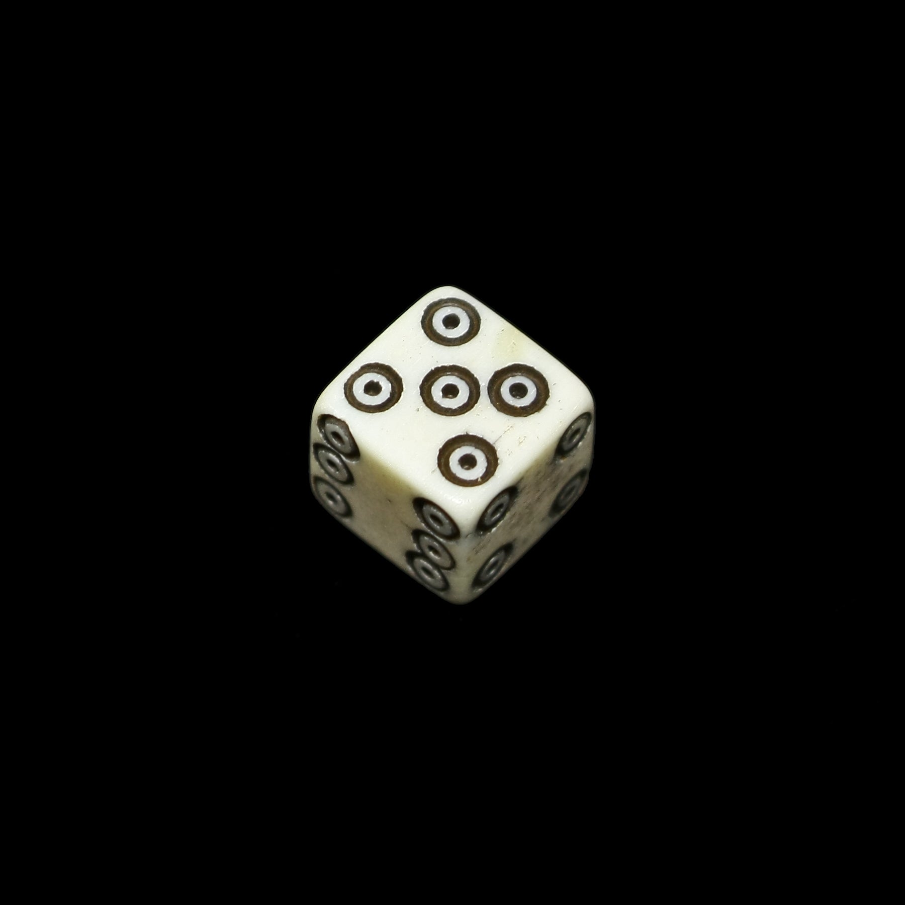 Medium Bone Die With Dot and Rings Marks