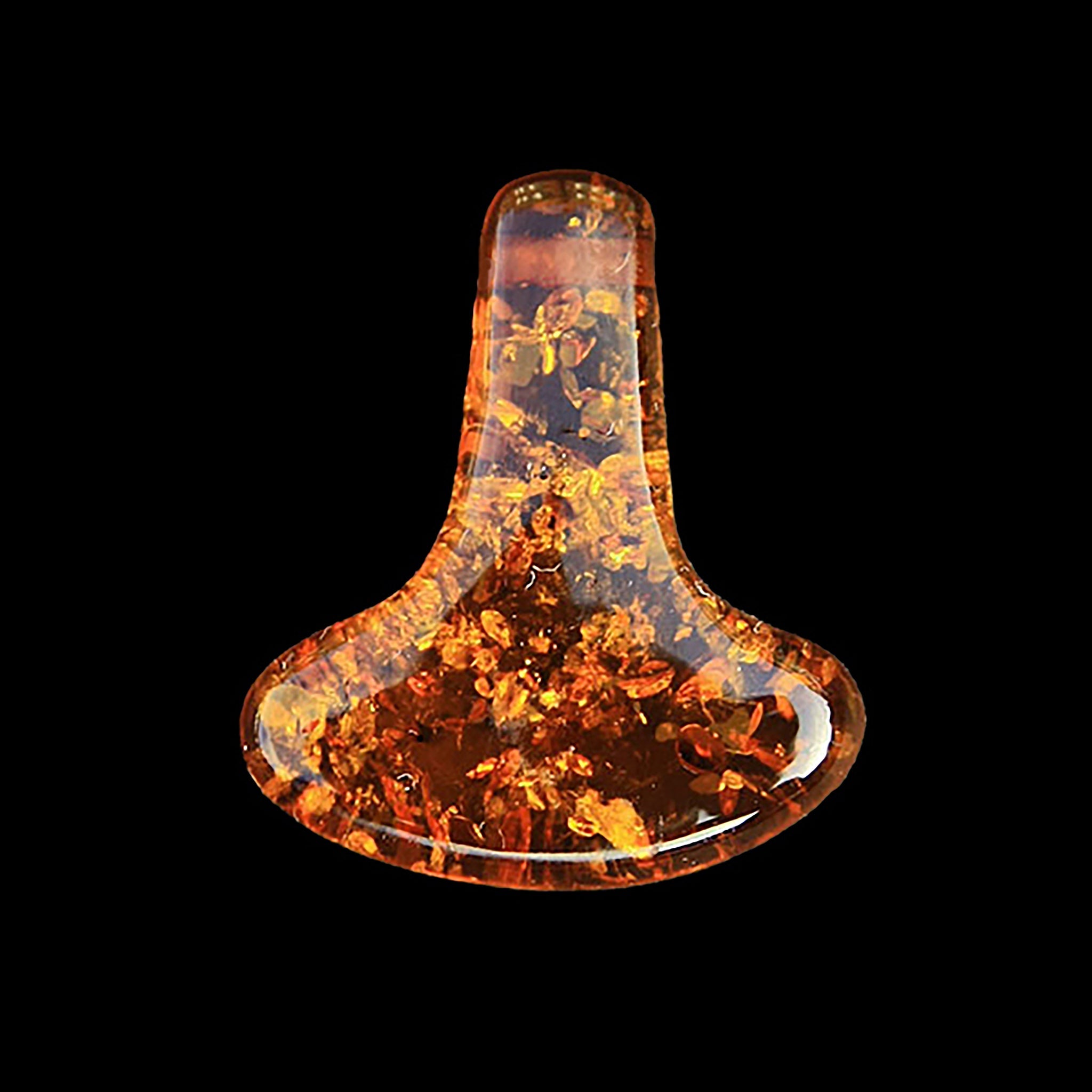 Large Amber Thors Hammer Pendant