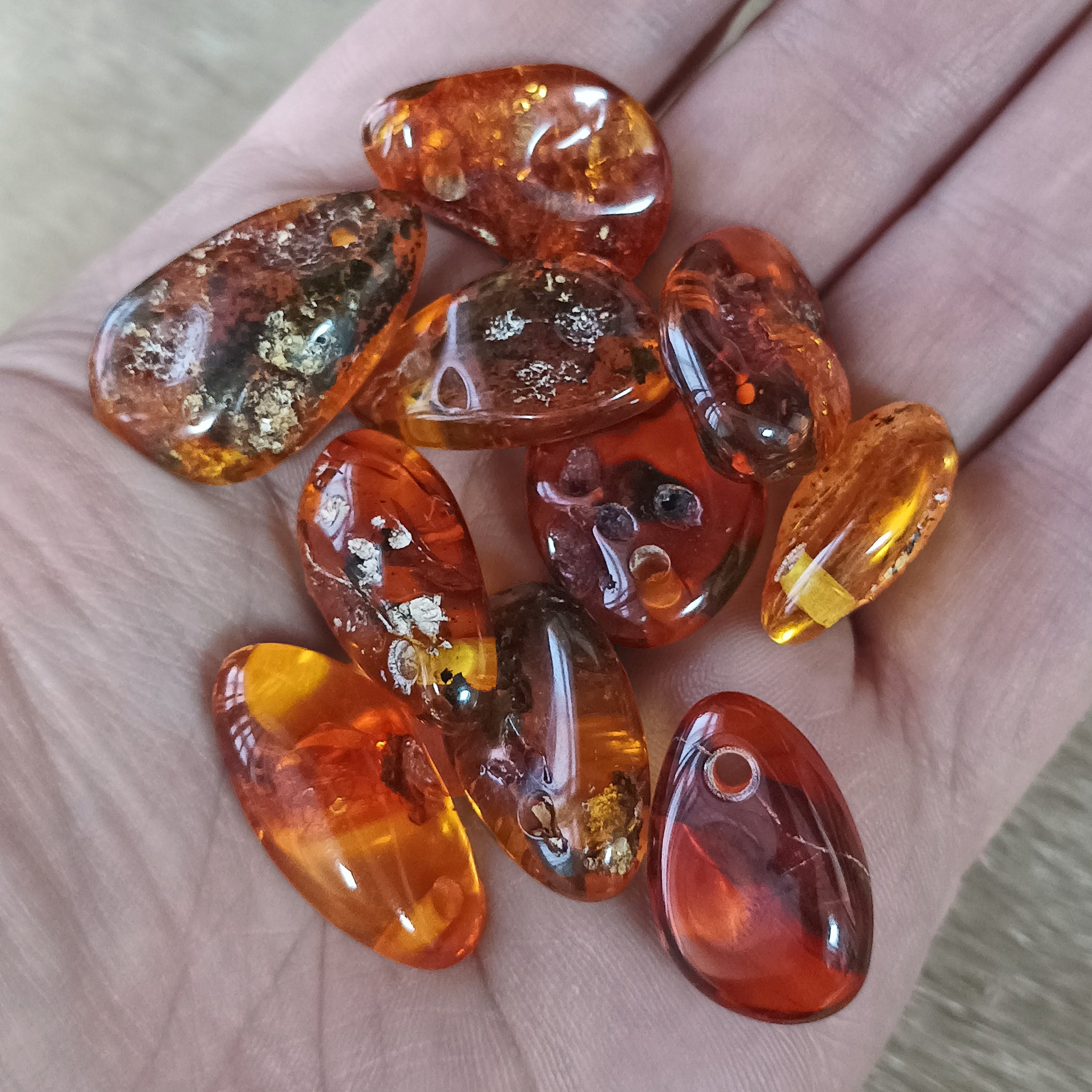 Amber Amulet Pendants on Hand - Loose Pendants