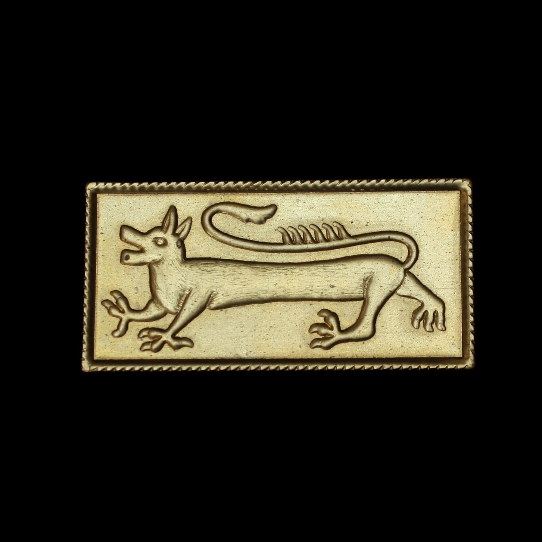 Brass Dragon Belt Plaque - Belts & Fittings