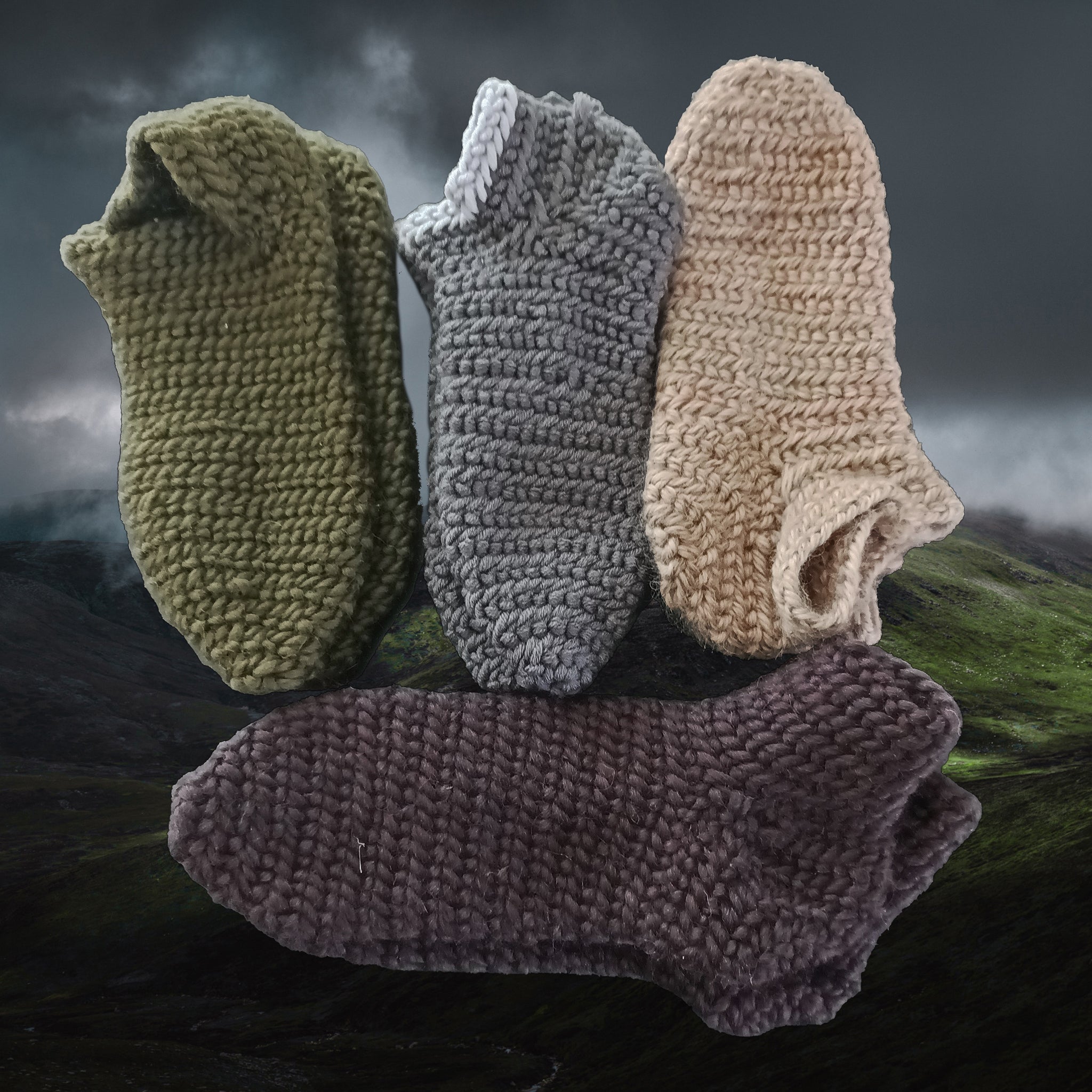 Wool Viking Nalbinding Socks
