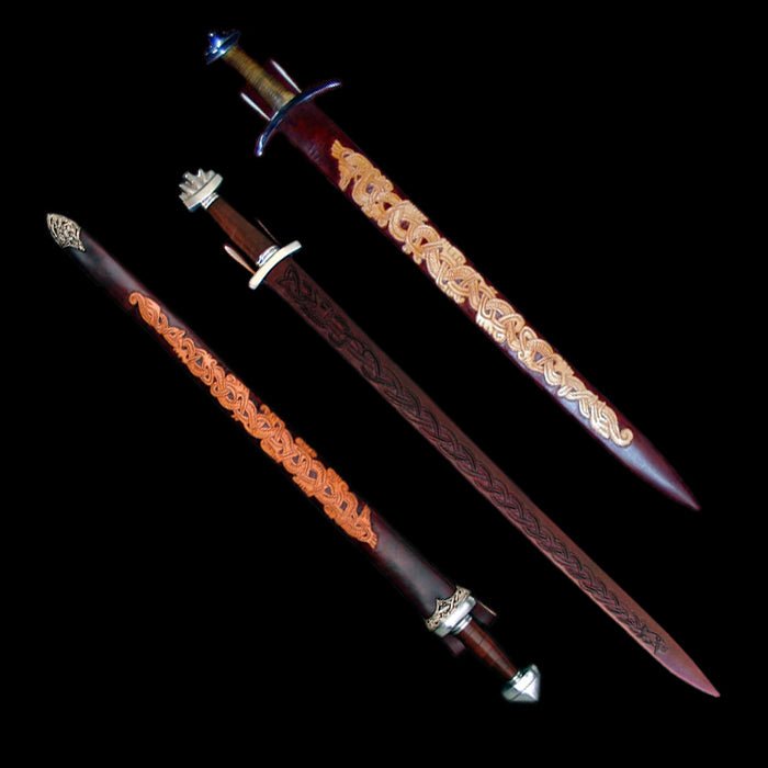 Custom Leather Sword Scabbard Selections - Viking Warrior Costume