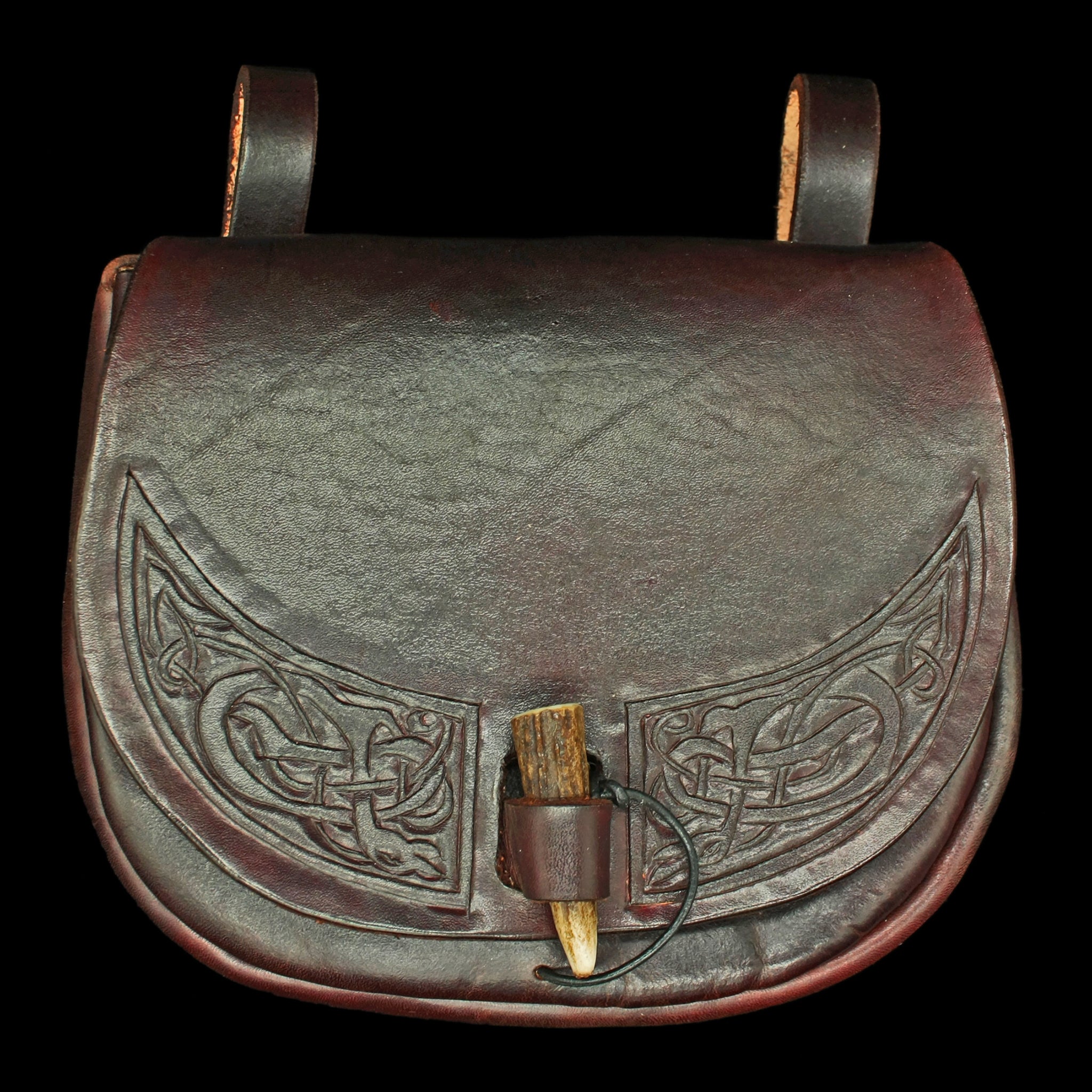 small leather belt pouch
