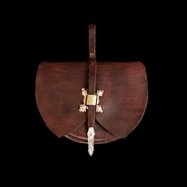 Custom Made Swedish Leather Belt Pouch - Viking Pouches & Bags