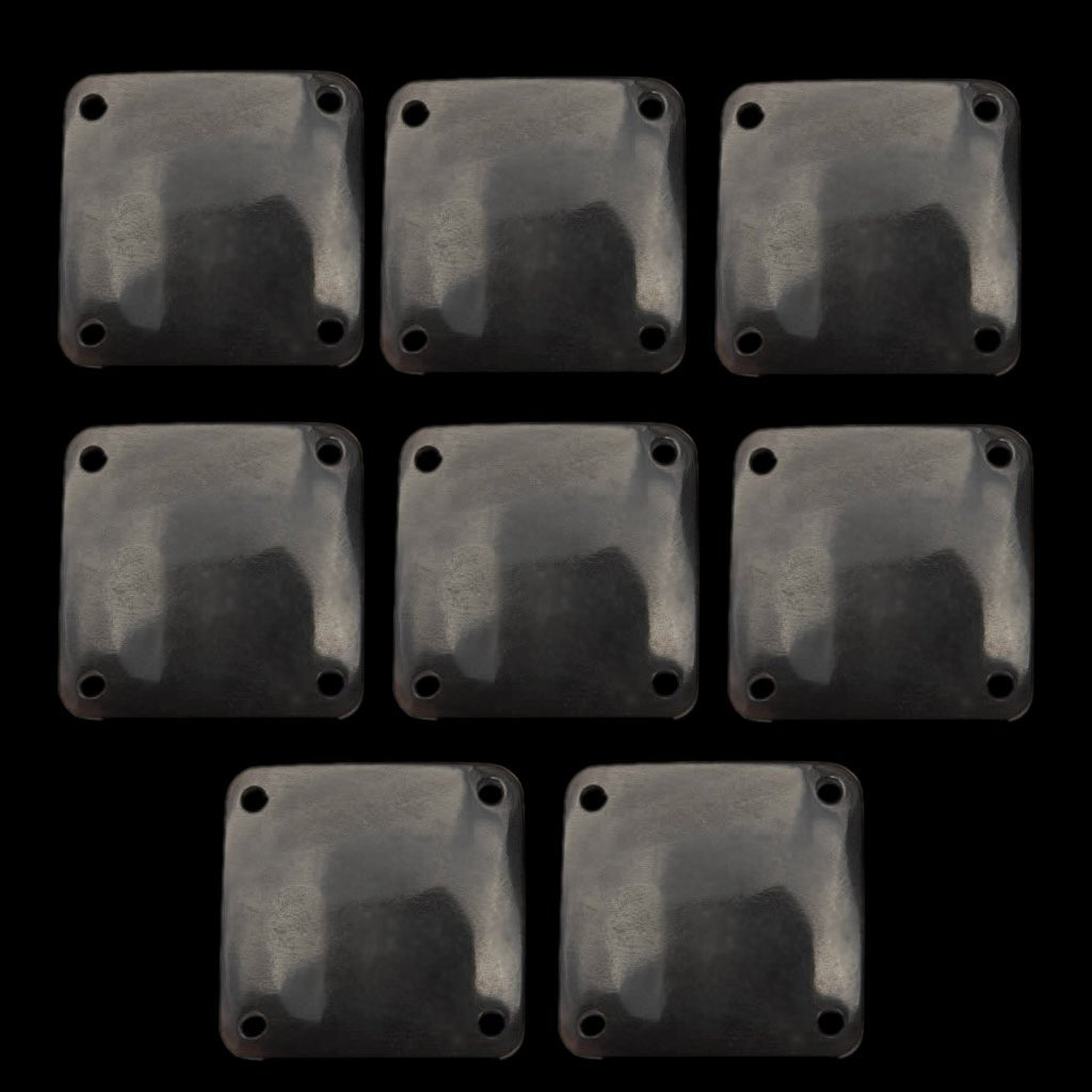 Medium Black Horn Weaving Tablets x 8 - Tablet Weaving