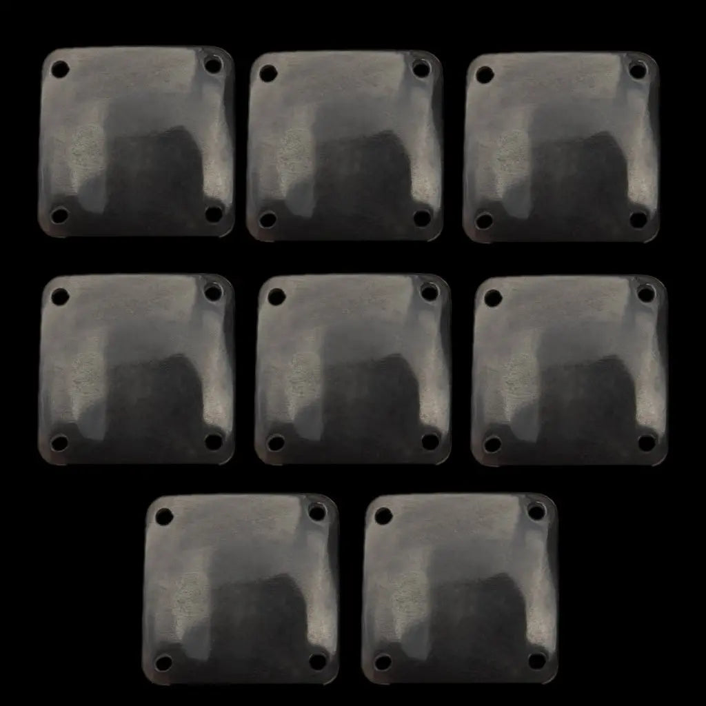 Medium Black Horn Weaving Tablets x 8 - Tablet Weaving