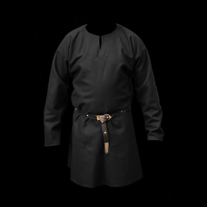Wool Viking Tunic - S / Black - Viking Tunics