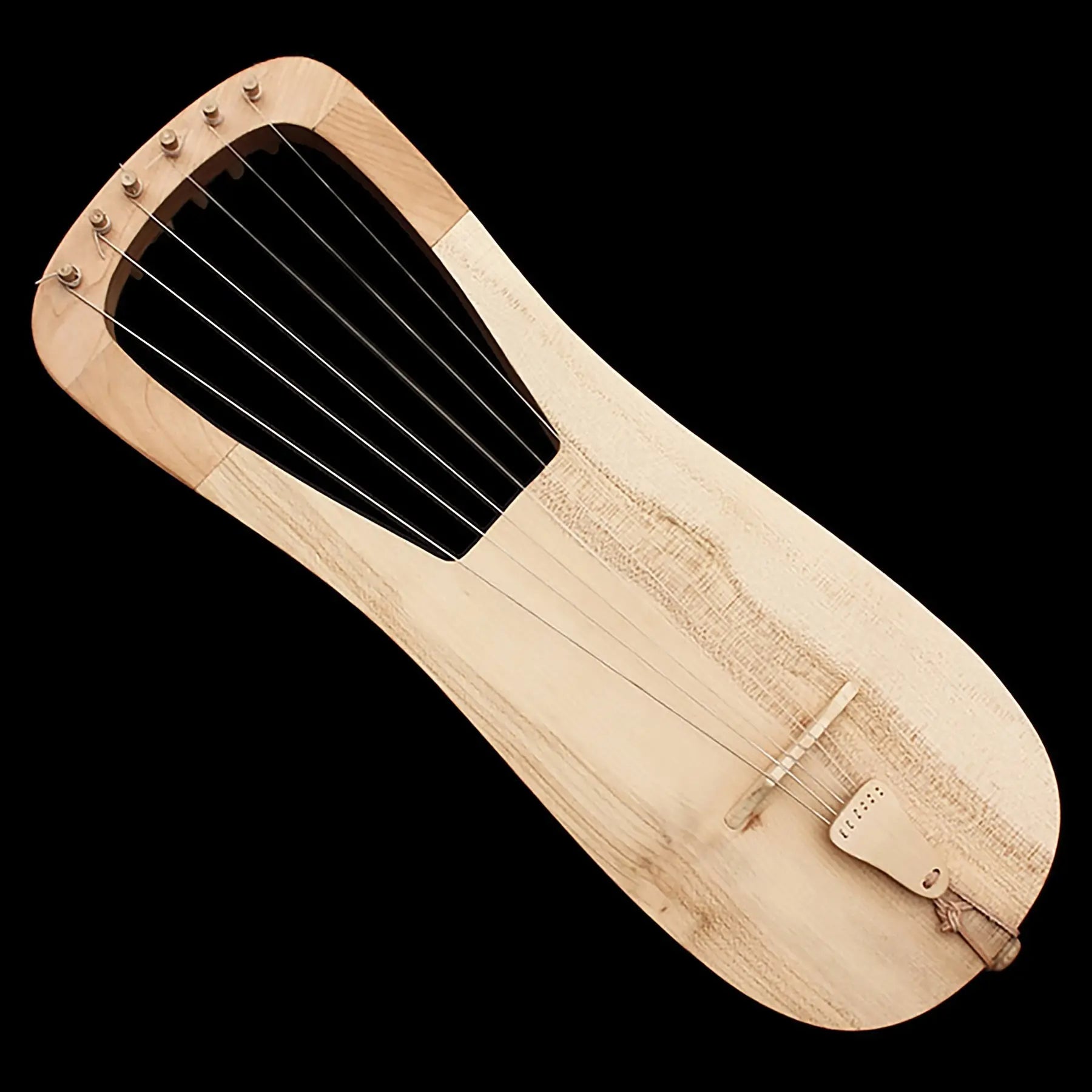 Handmade Dark Age Lyre - Natural Finish