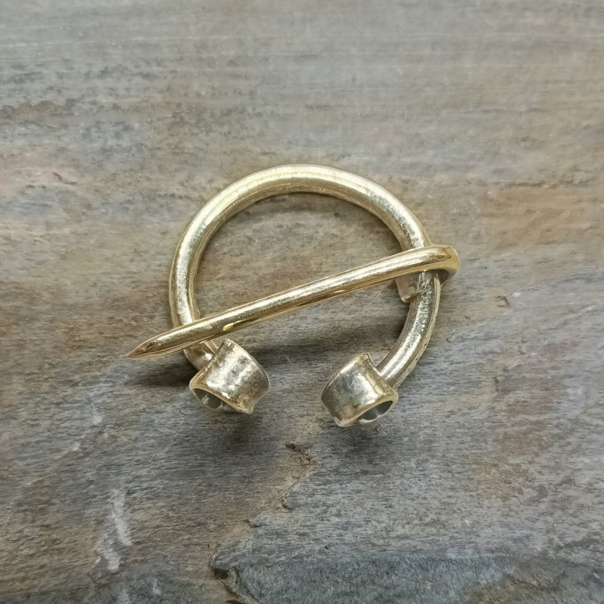 25mm Brass Cloak Pin / Clothes Pin on Rock