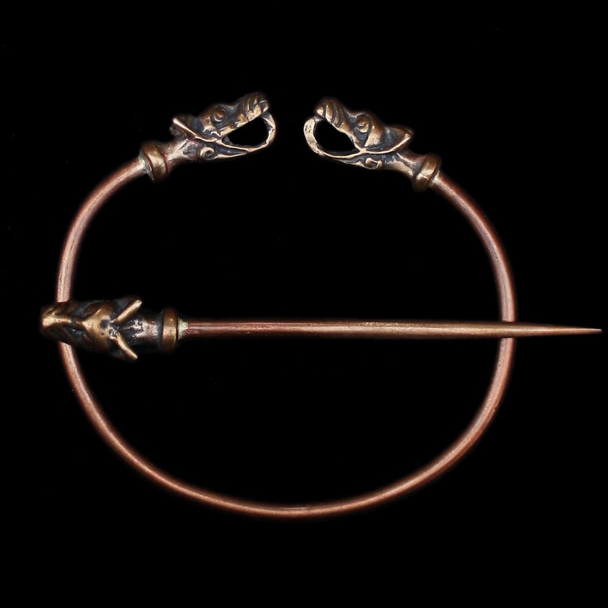 Plain Iron Penannular Brooch / Cloak Pin