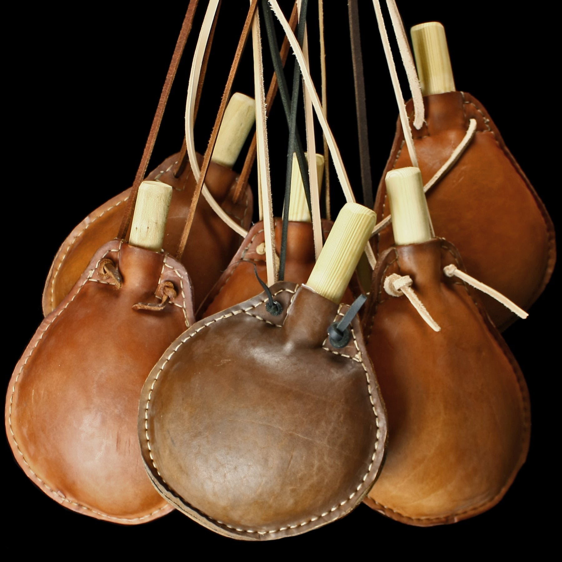 Large Leather Water Bottles / Kostrels - Viking Accessories
